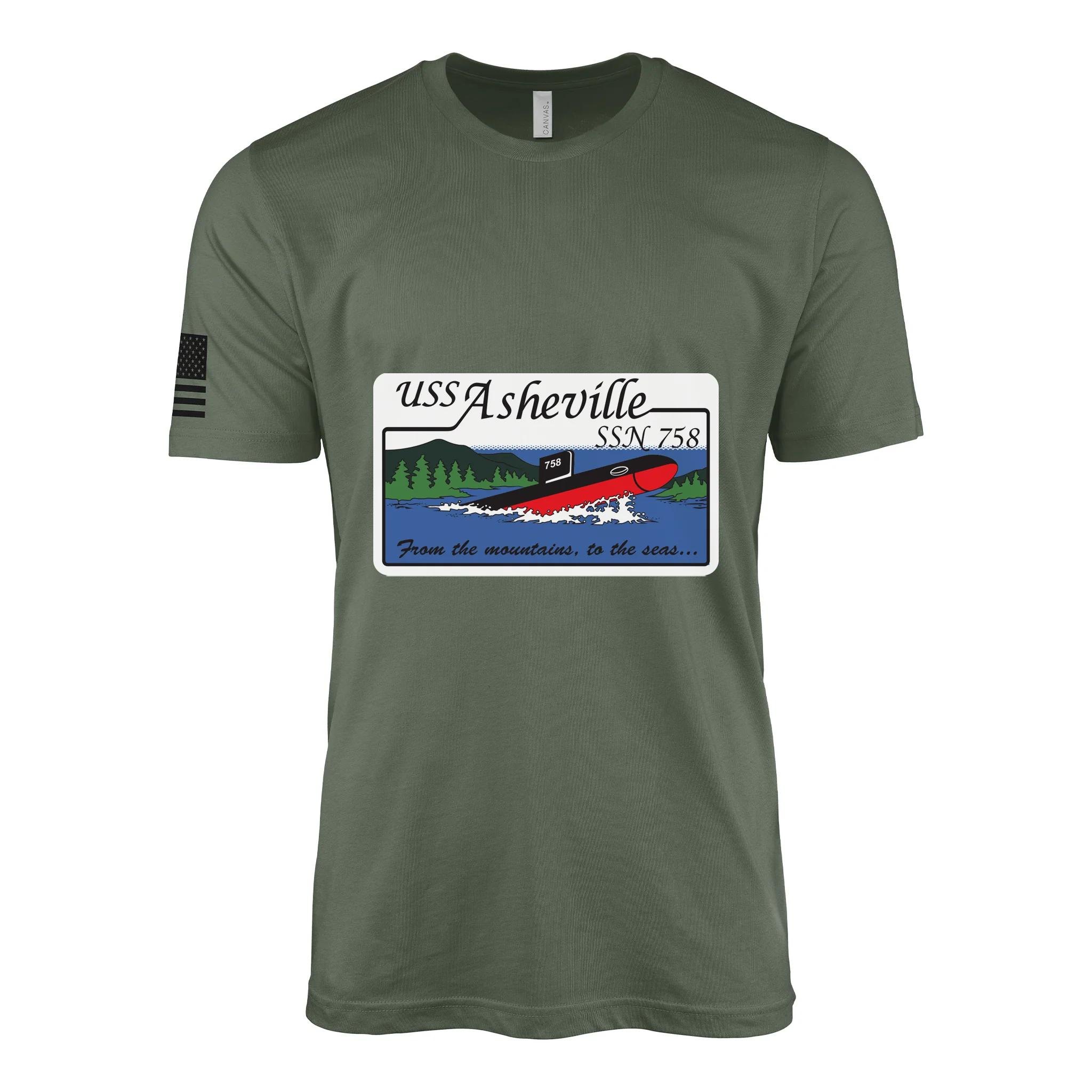 USS Asheville (SSN-758) Submarine T-Shirt - Image 3
