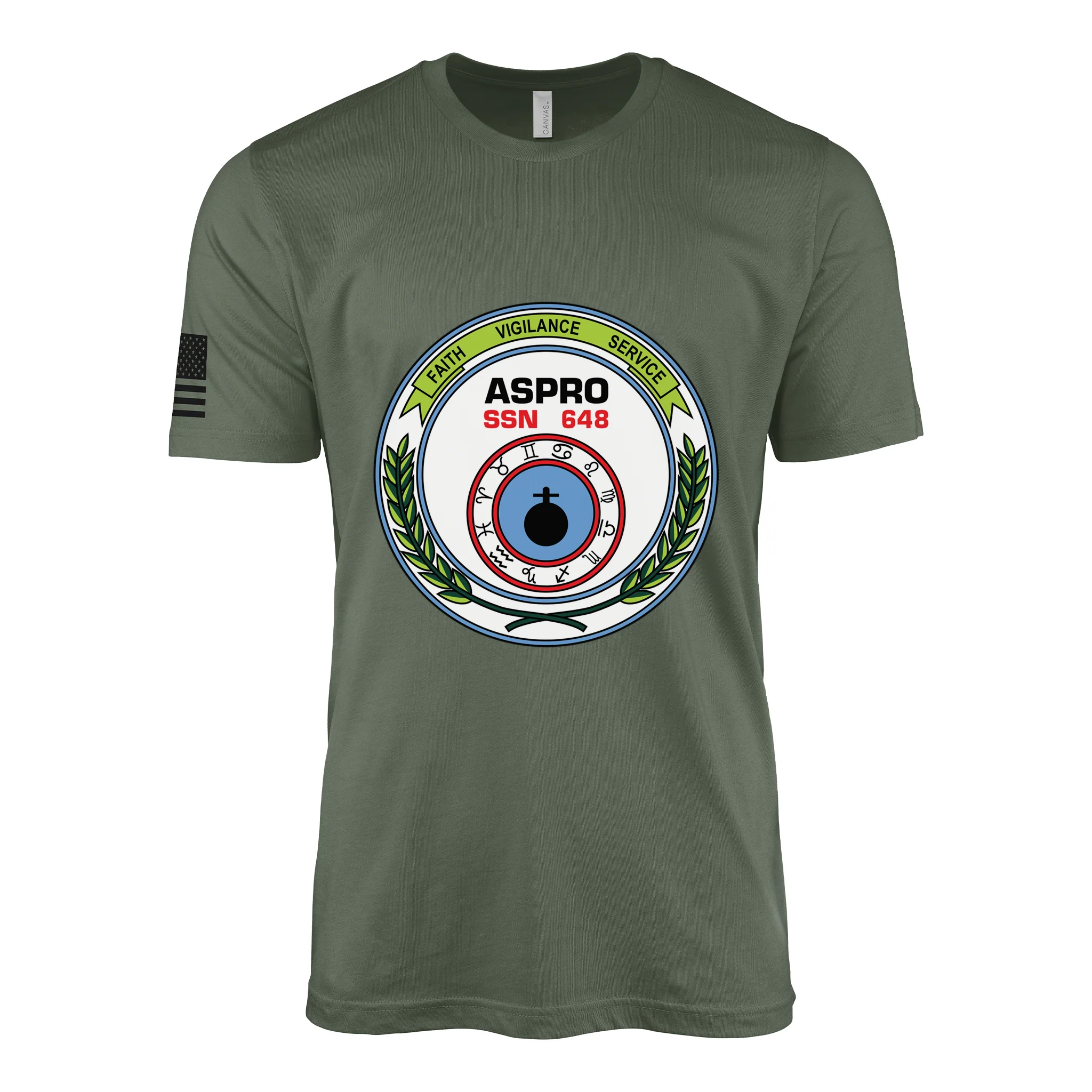 USS Aspro (SSN-648) Submarine T-Shirt - Image 3