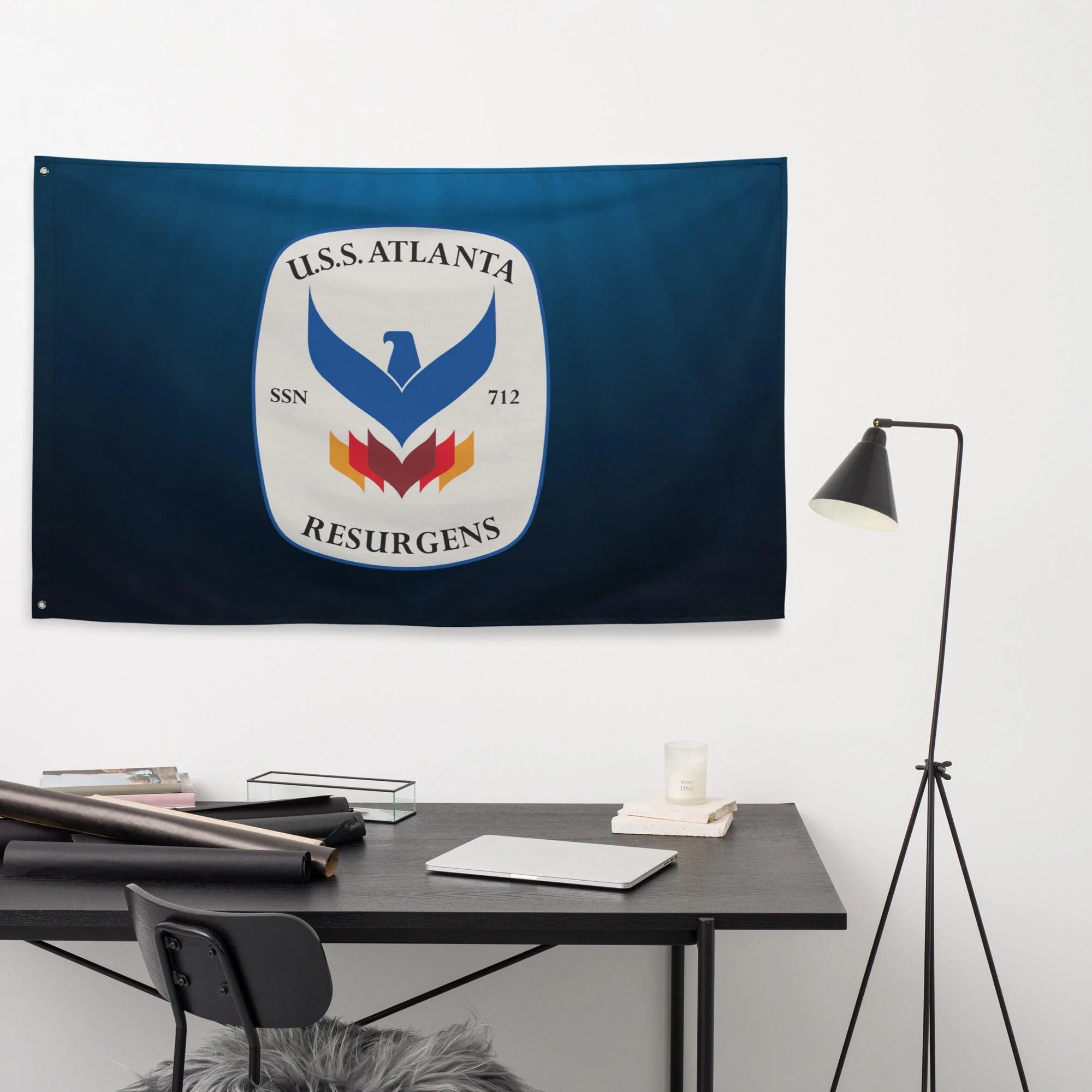 USS Atlanta (SSN-712) Submarine Wall Flag - Image 2