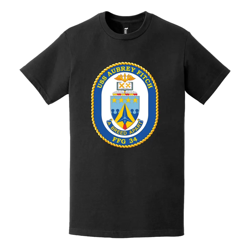 USS Aubrey Fitch (FFG-34) Logo Emblem T-Shirt