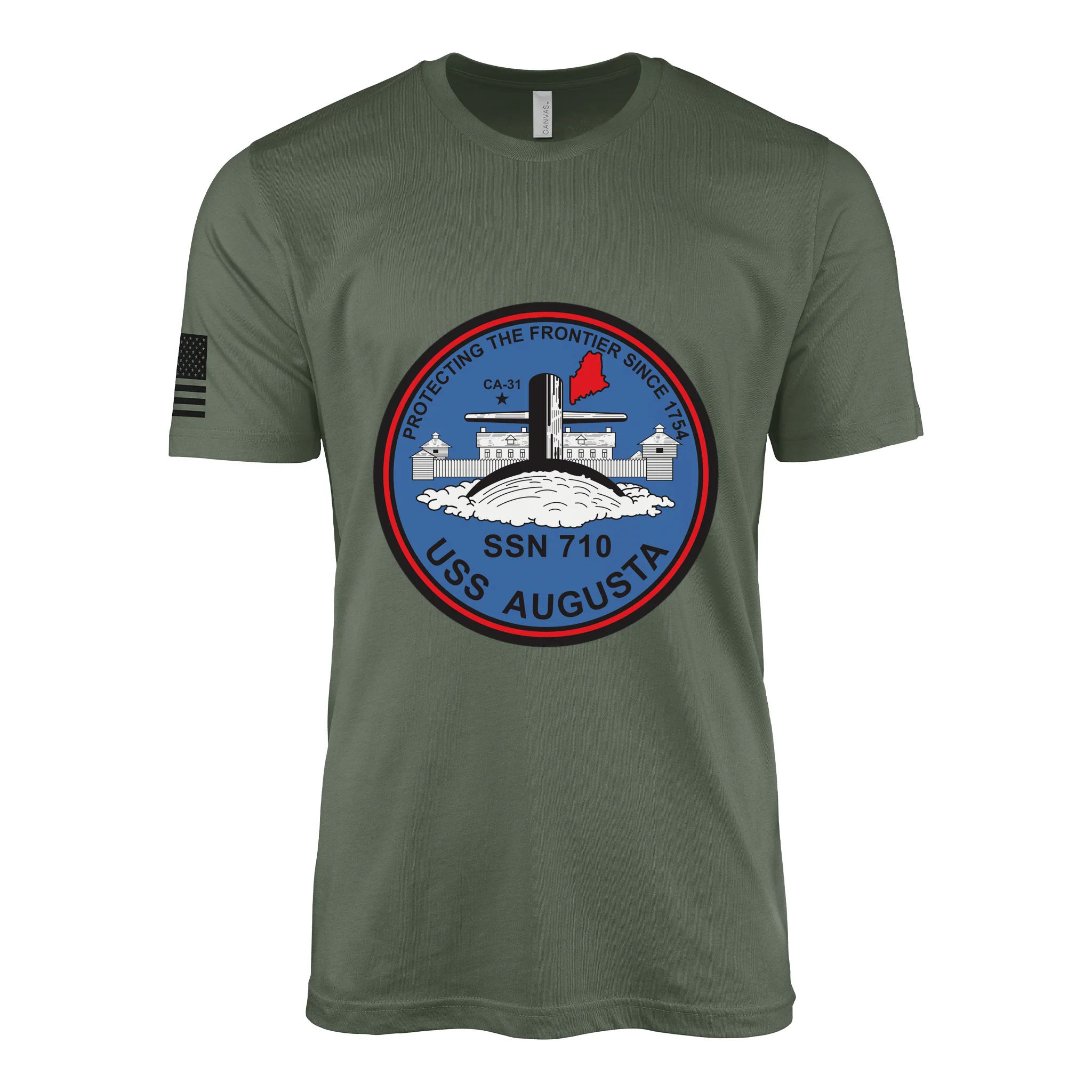 USS Augusta (SSN-710) Submarine T-Shirt - Image 3