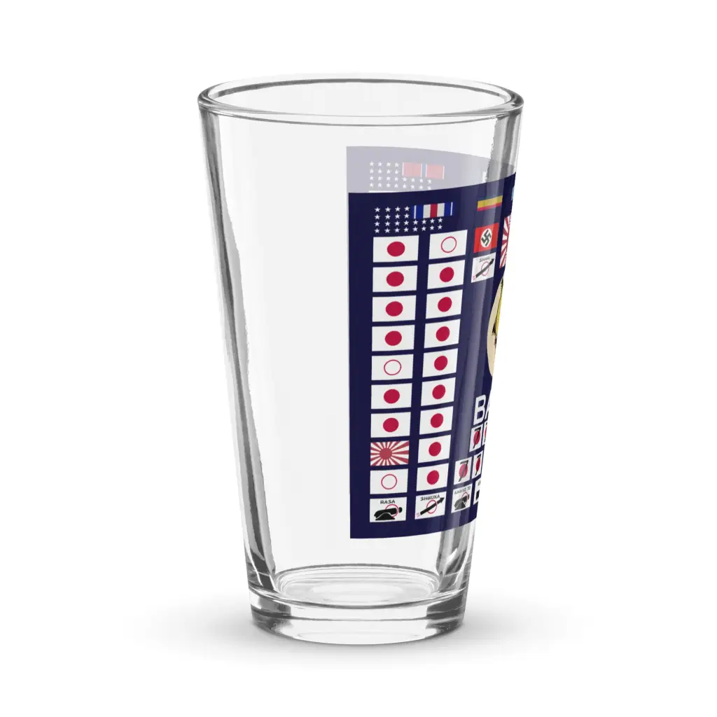 USS Barb (SS-220) Battle Flag Pint Glass - Image 3