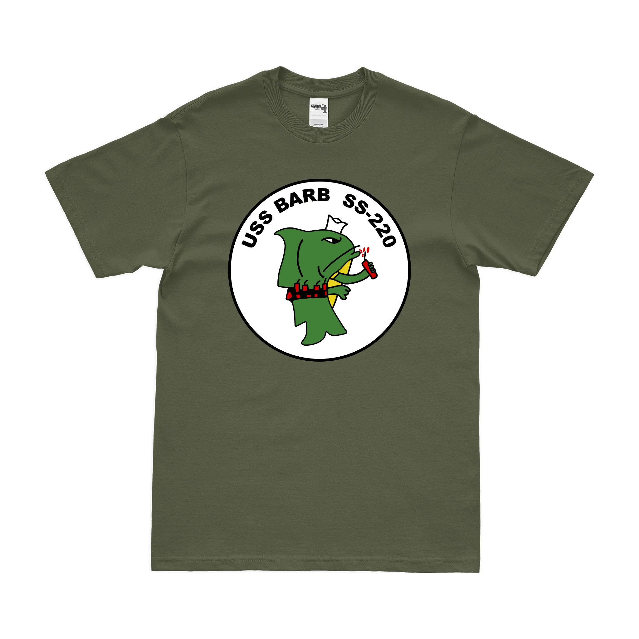 USS Barb (SS-220) Gato-class Submarine T-Shirt - Image 2