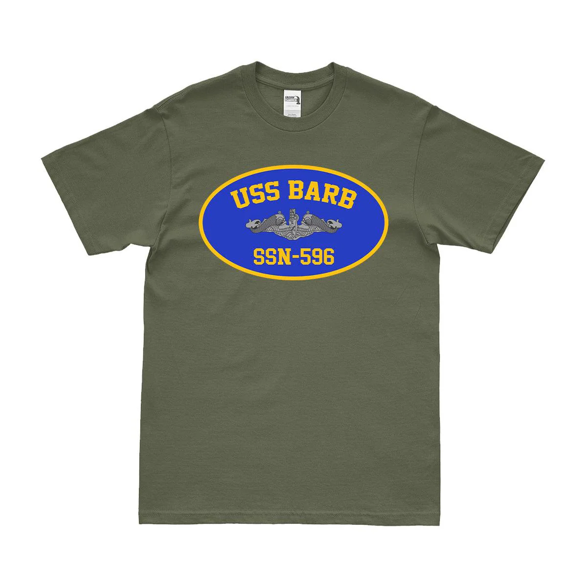 USS Barb SSN-596 Submarine Emblem T-Shirt - Image 2