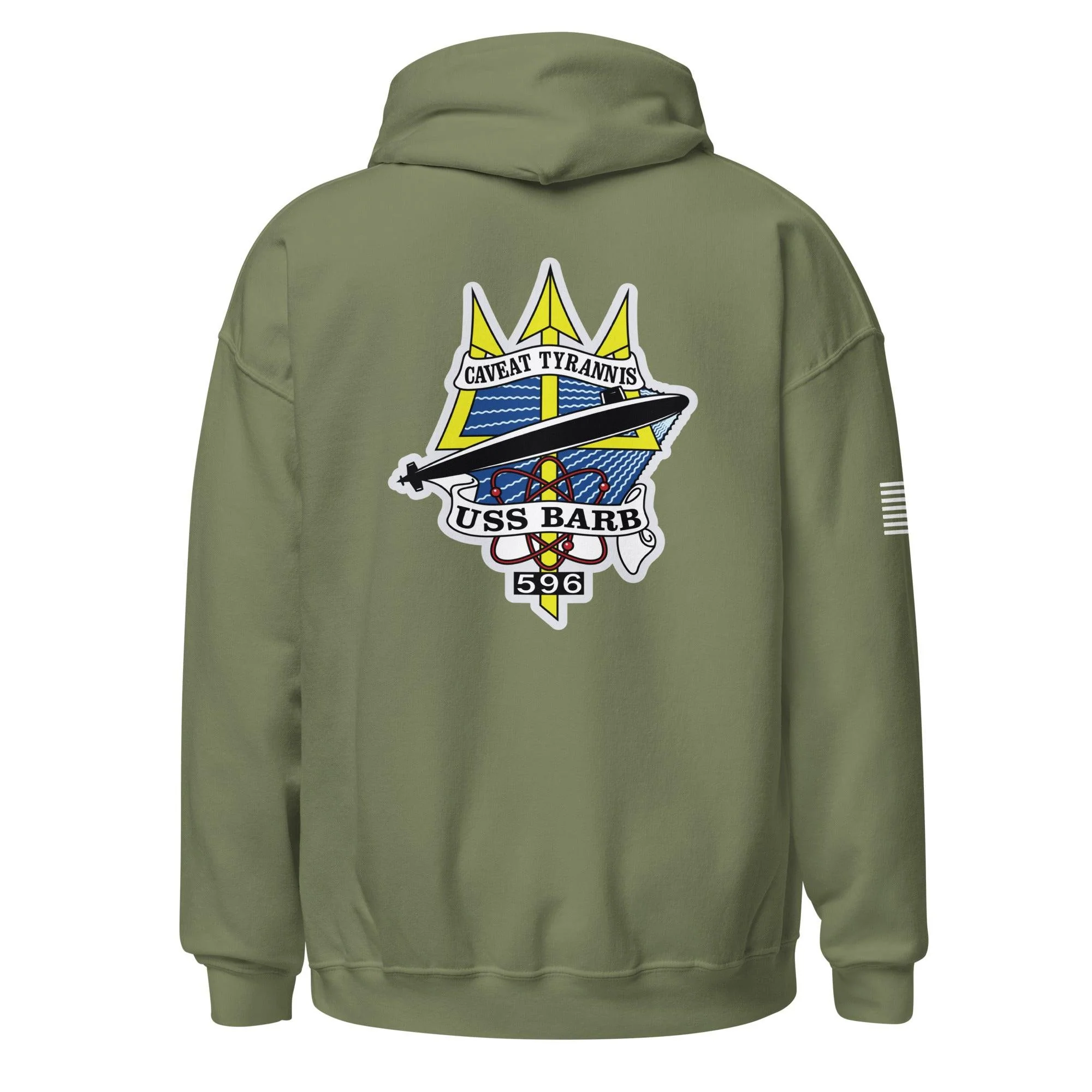USS Barb (SSN-596) Submarine U.S. Navy Veteran Unisex Hoodie - Image 17