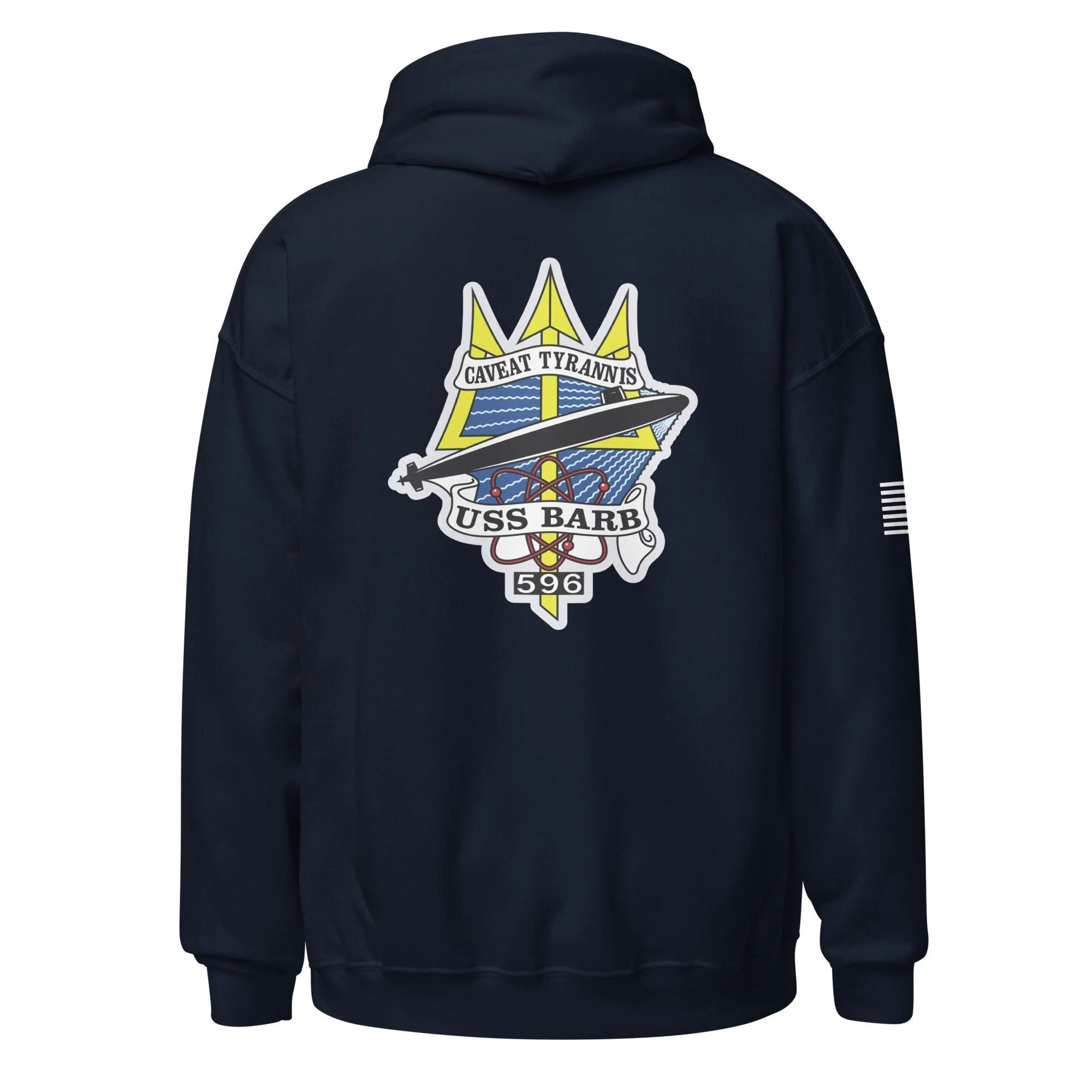 USS Barb (SSN-596) Submarine U.S. Navy Veteran Unisex Hoodie - Image 5