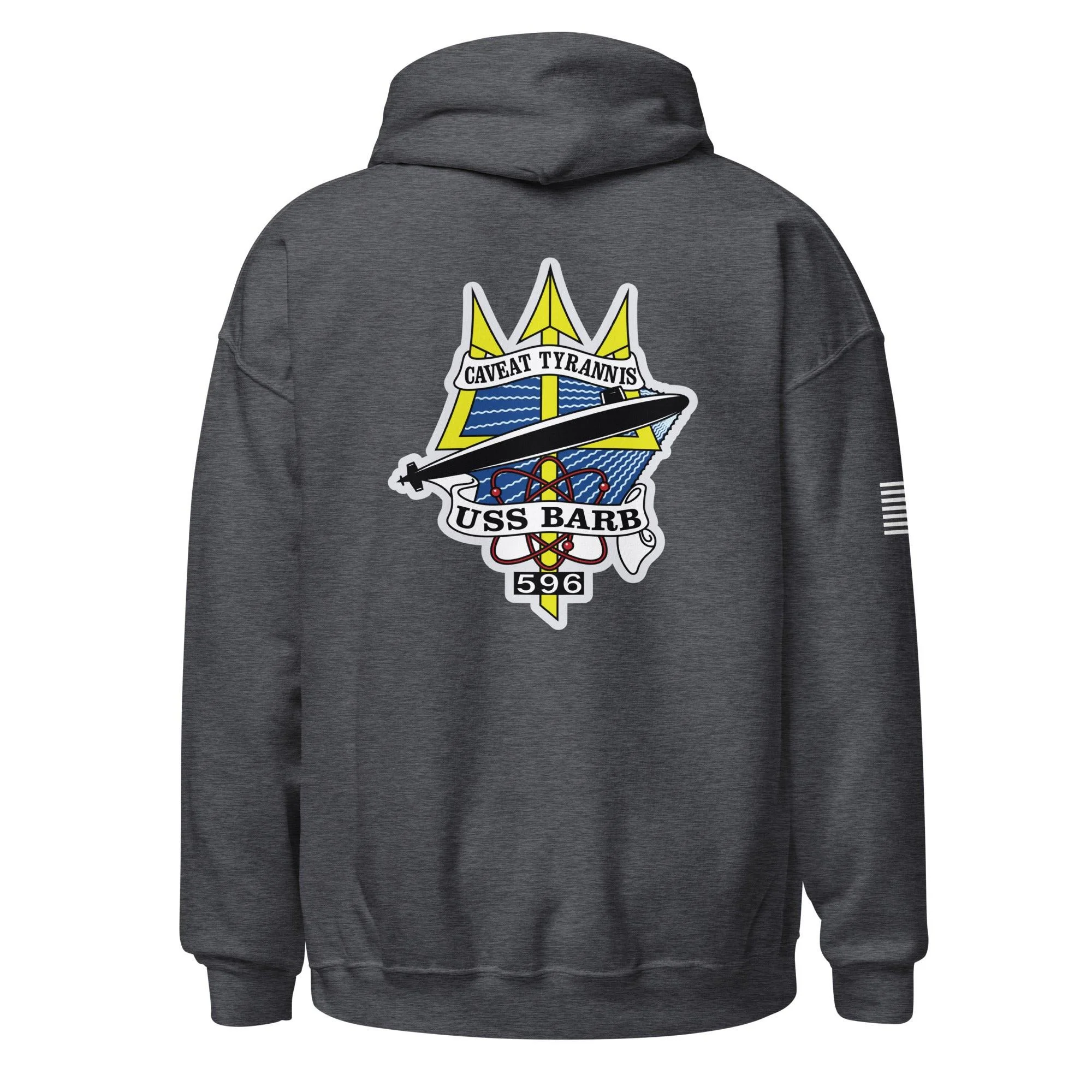 USS Barb (SSN-596) Submarine U.S. Navy Veteran Unisex Hoodie - Image 8