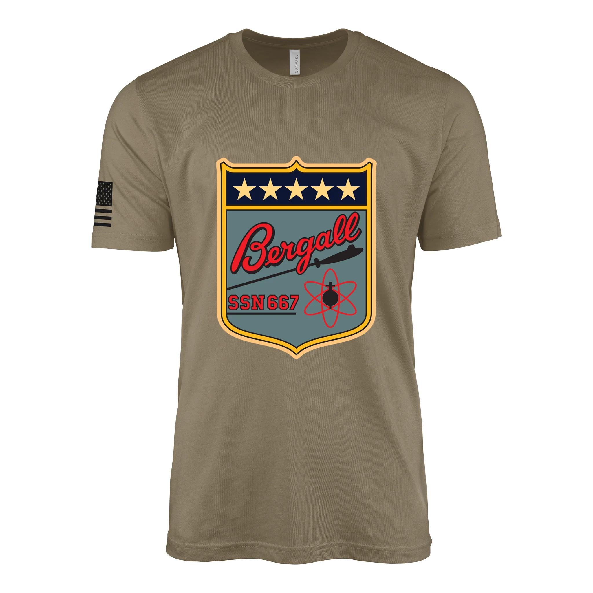 USS Bergall (SSN-667) Submarine T-Shirt