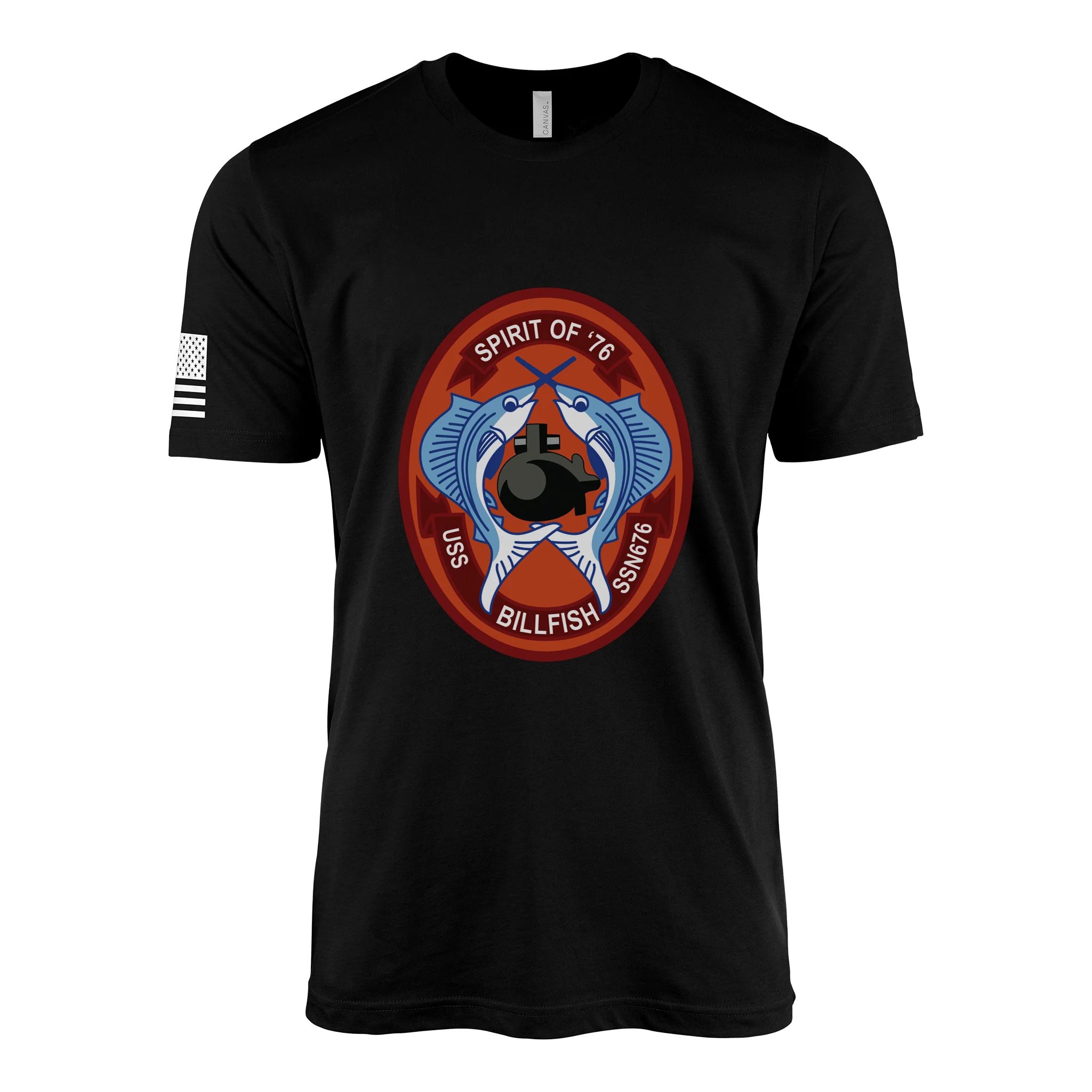 USS Billfish (SSN-676) Submarine T-Shirt - Image 2
