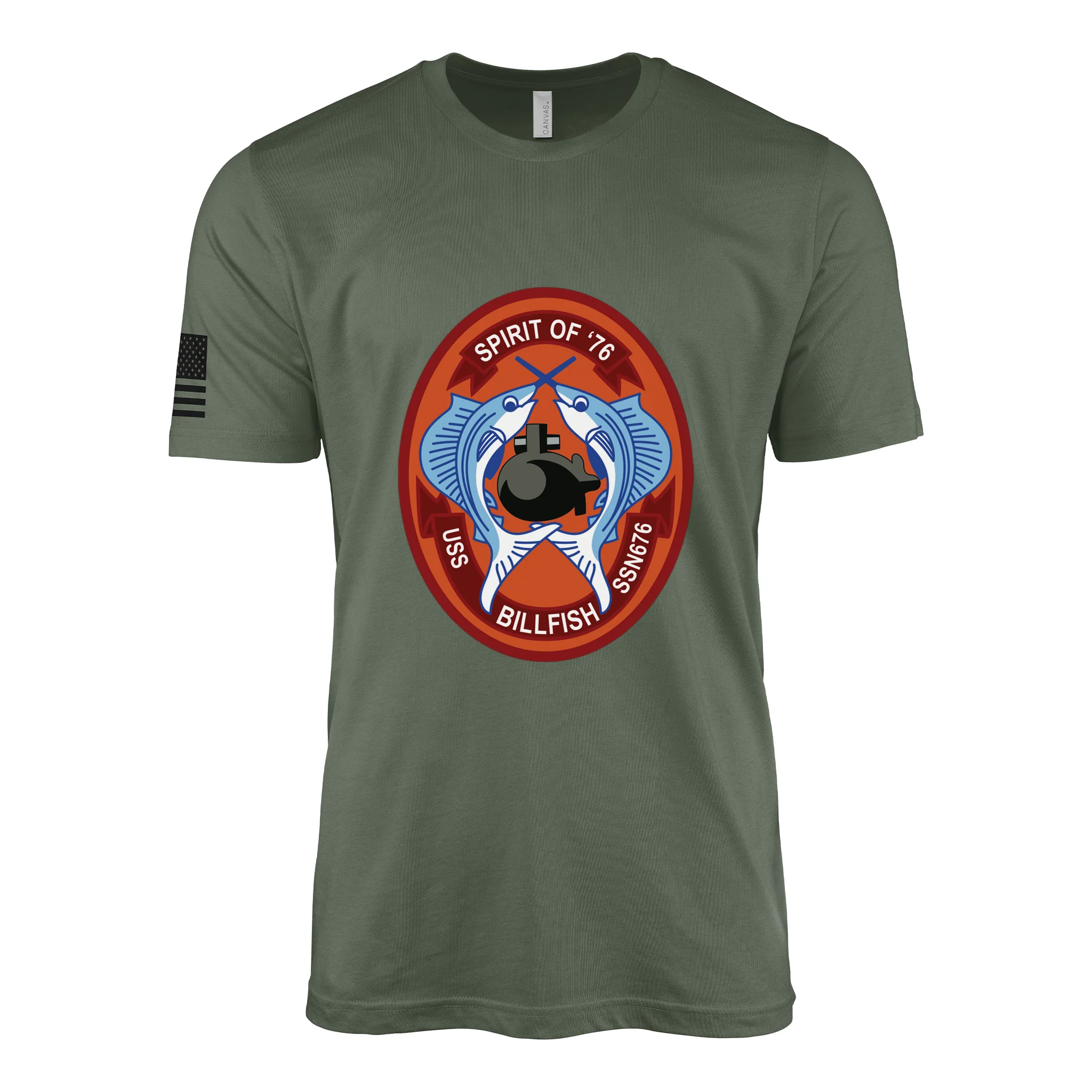 USS Billfish (SSN-676) Submarine T-Shirt - Image 3