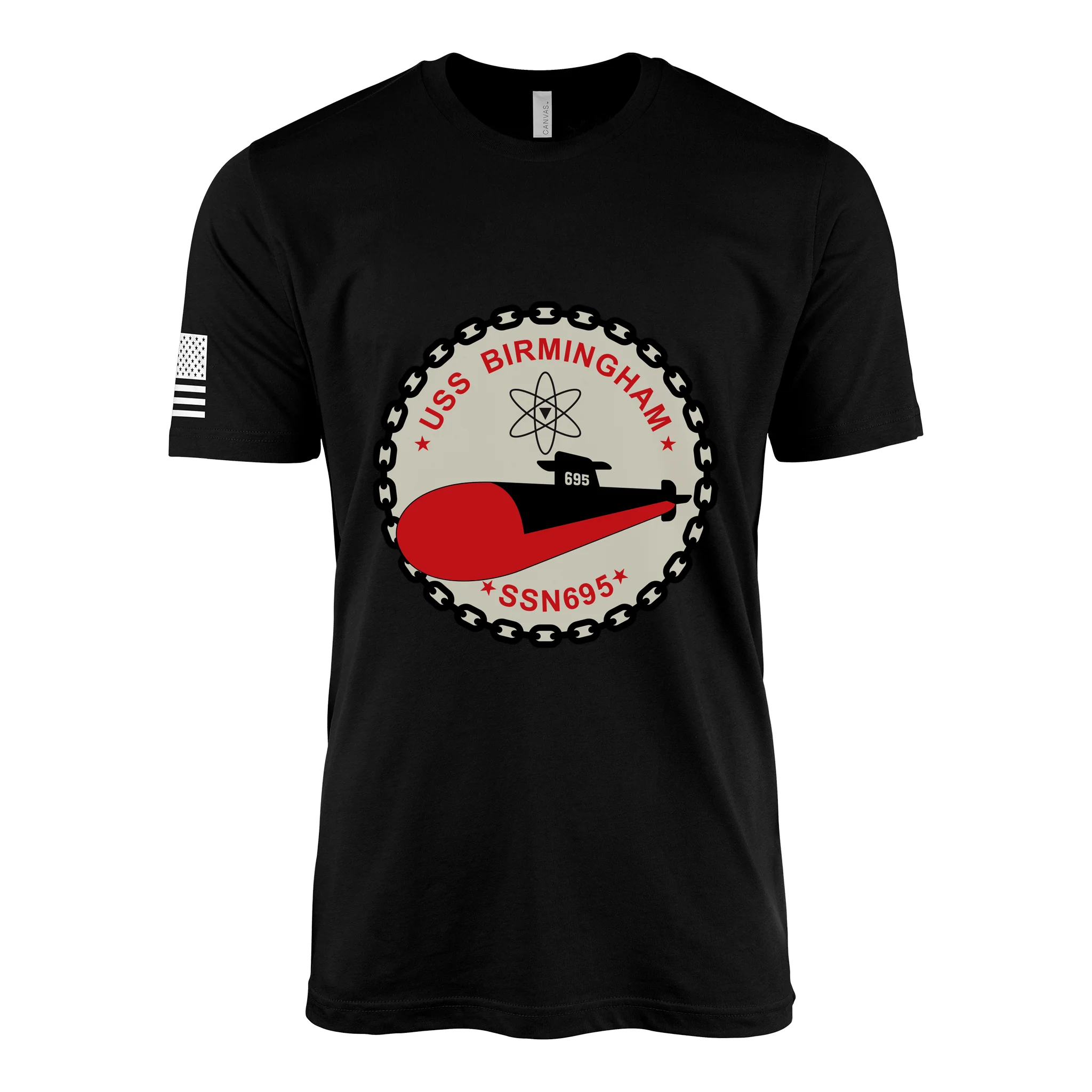 USS Birmingham (SSN-695) Submarine T-Shirt - Image 2