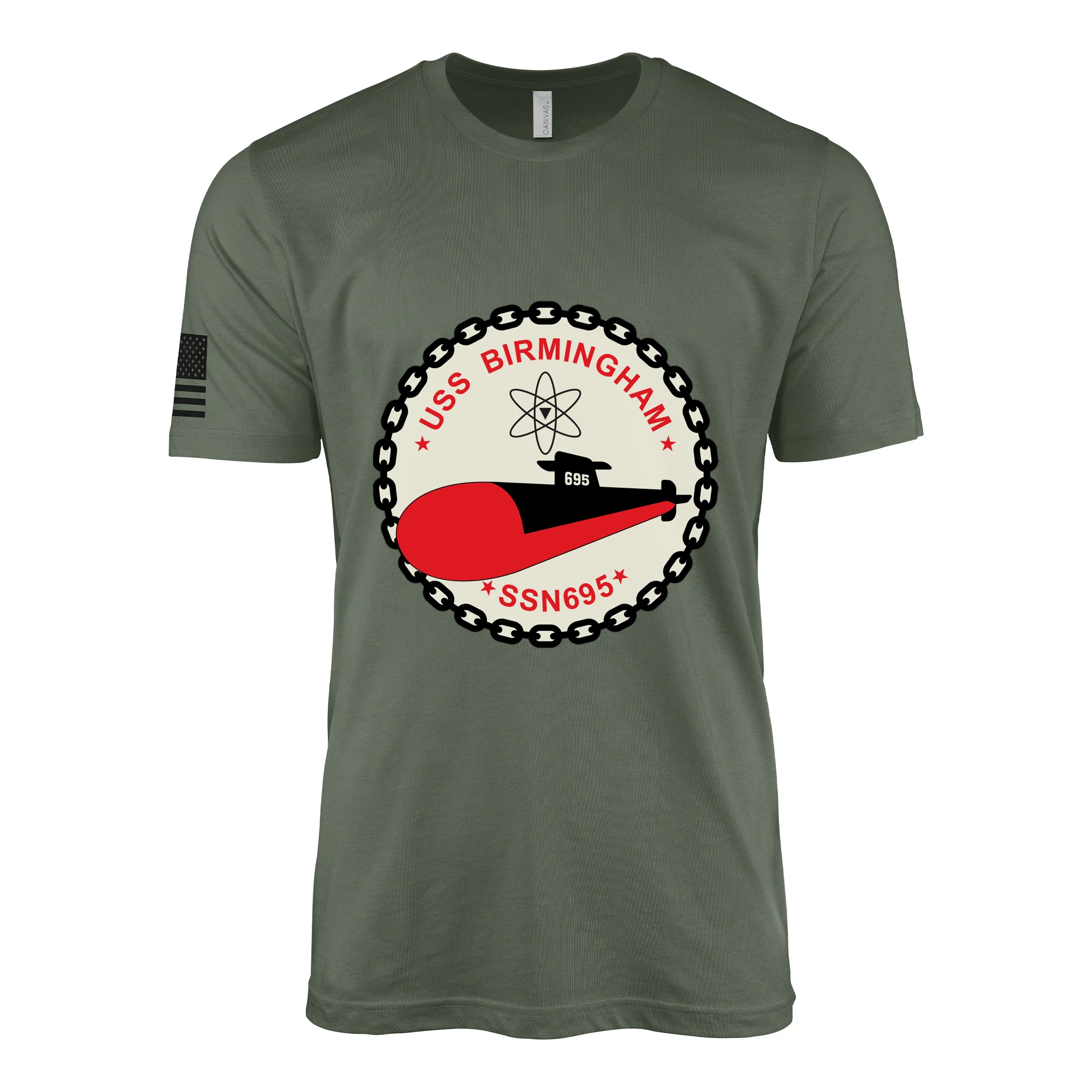 USS Birmingham (SSN-695) Submarine T-Shirt - Image 3