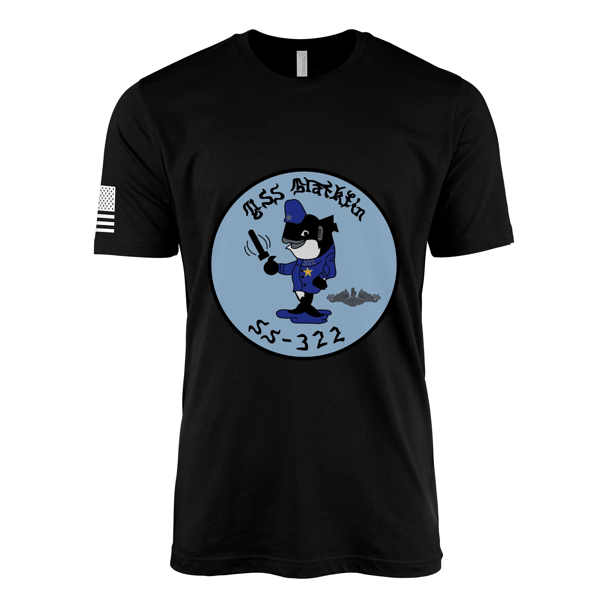USS Blackfin (SS-322) Submarine T-Shirt - Image 2