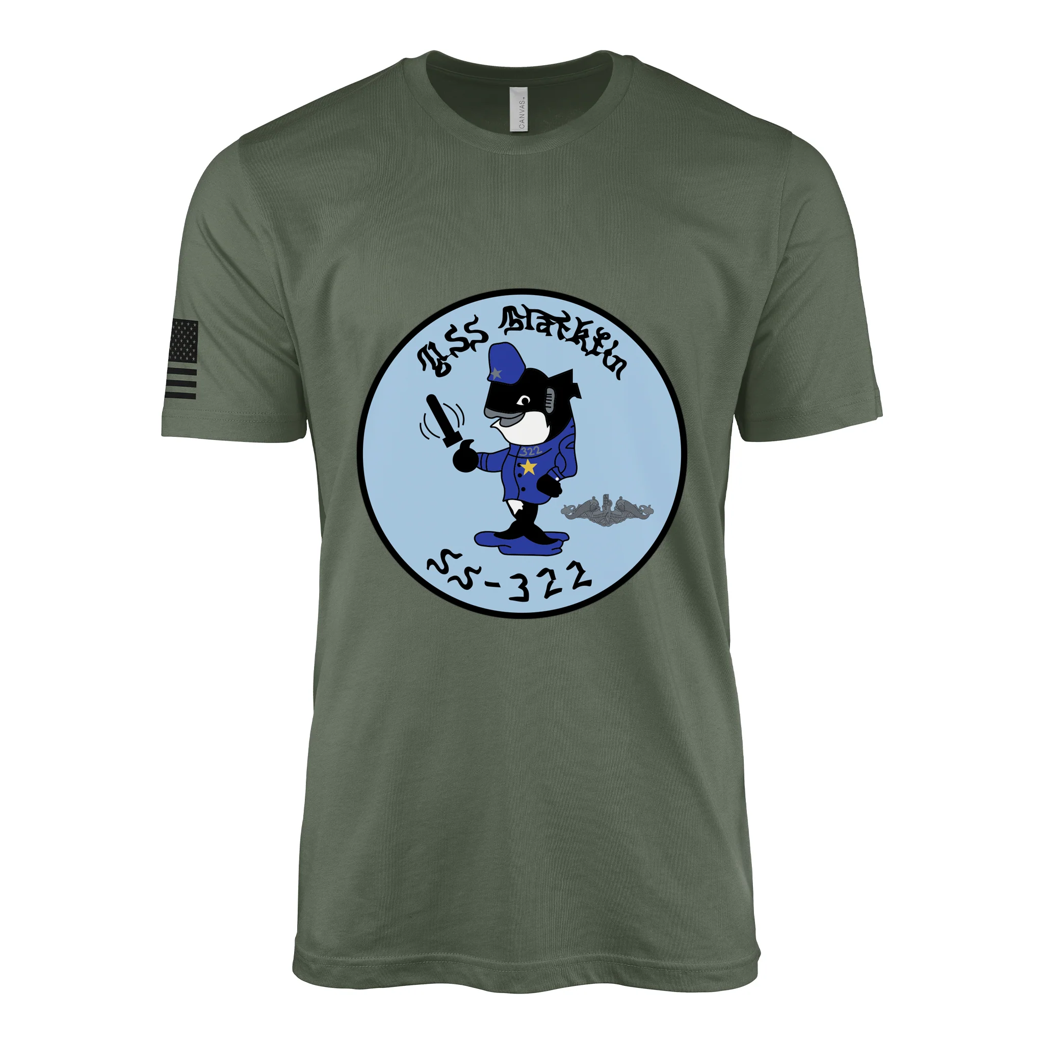 USS Blackfin (SS-322) Submarine T-Shirt - Image 3