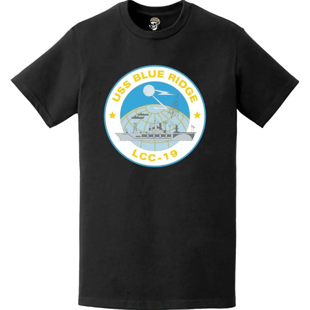 USS Blue Ridge (LCC-19) Ship's Crest Emblem T-Shirt