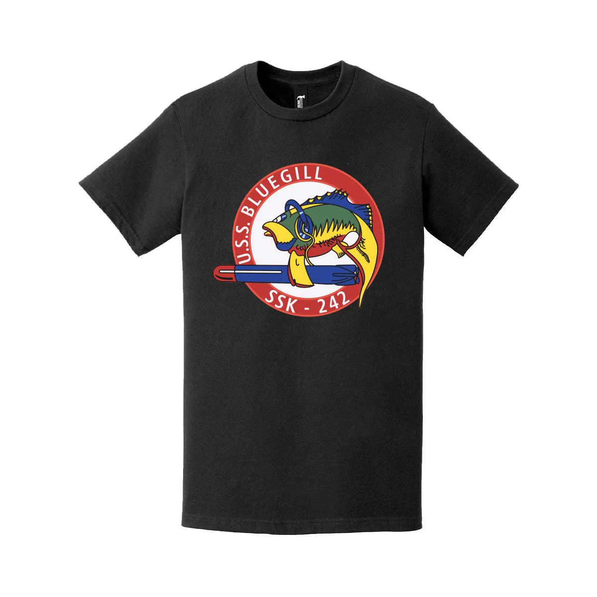 USS Bluegill (SSK-242) Logo Emblem Crest T-Shirt