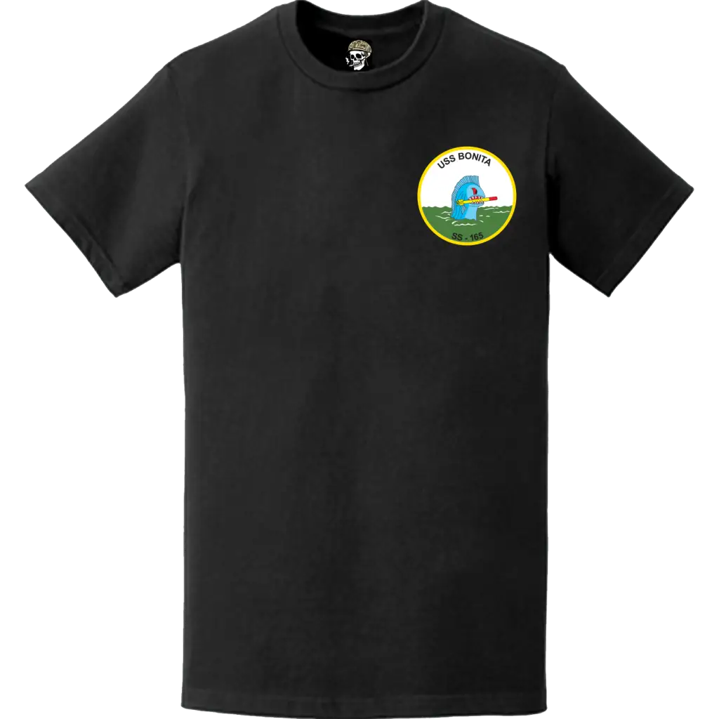 USS Bonita (SS-165) Submarine Left Chest Logo Emblem T-Shirt