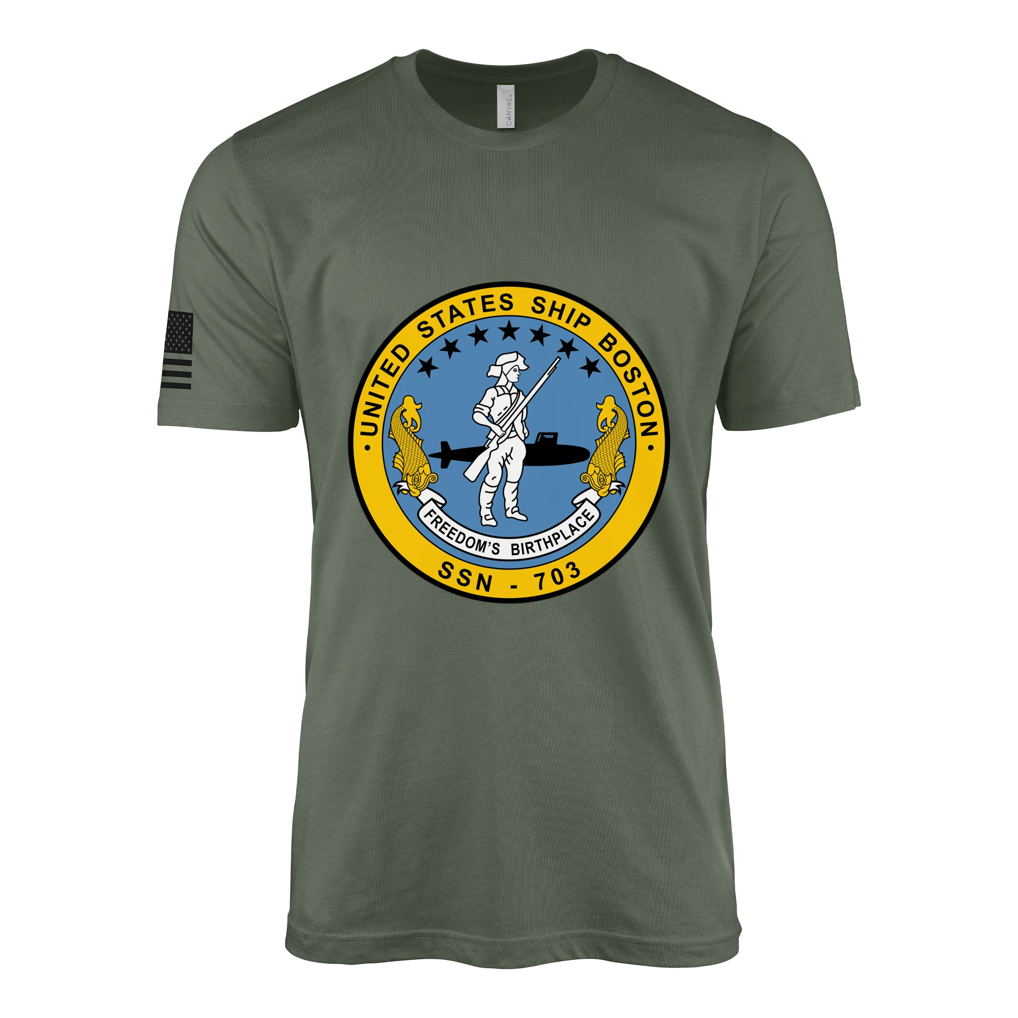 USS Boston (SSN-703) Submarine T-Shirt - Image 3