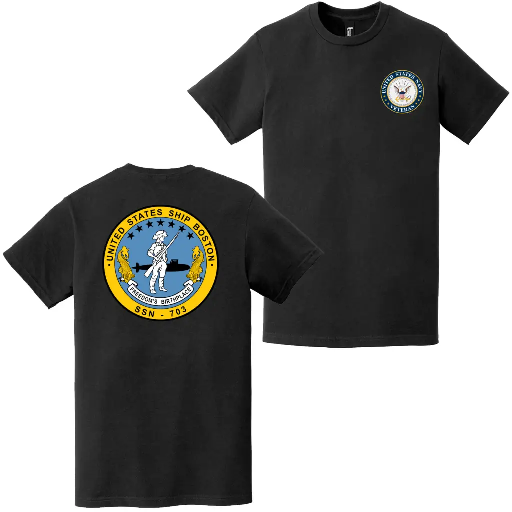 USS Boston (SSN-703) U.S. Navy Veteran T-Shirt