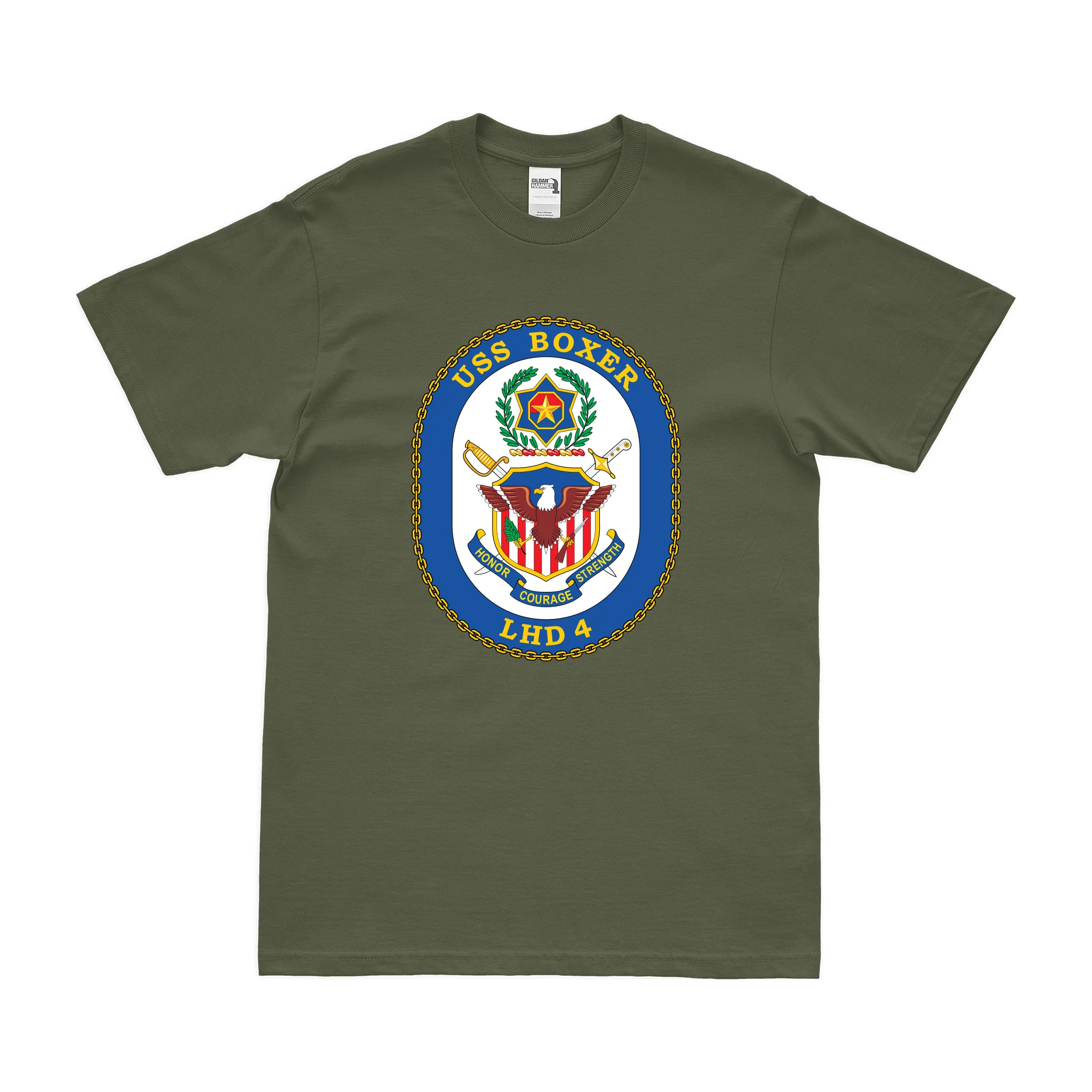 USS Boxer (LHD-4) Emblem T-Shirt - Image 2