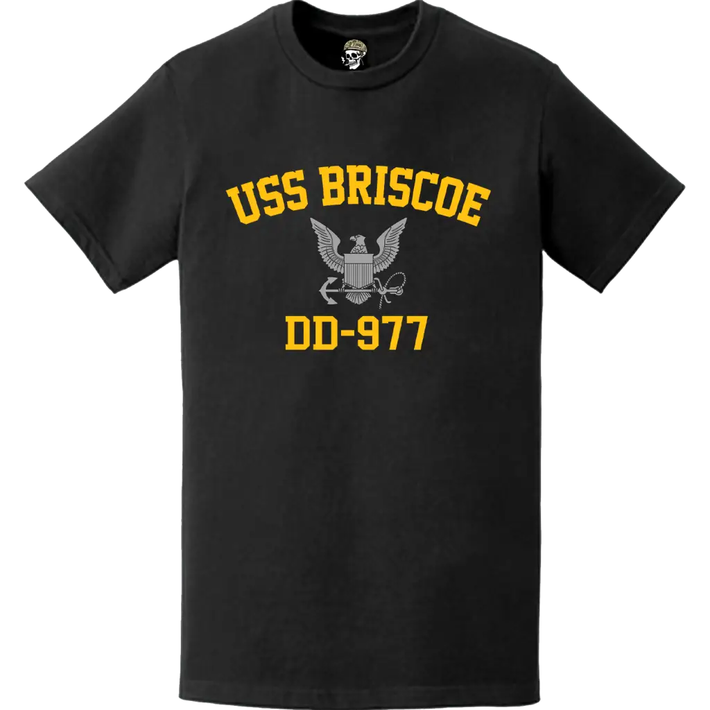 USS Briscoe (DD-977) Commemorative Logo Veteran T-Shirt