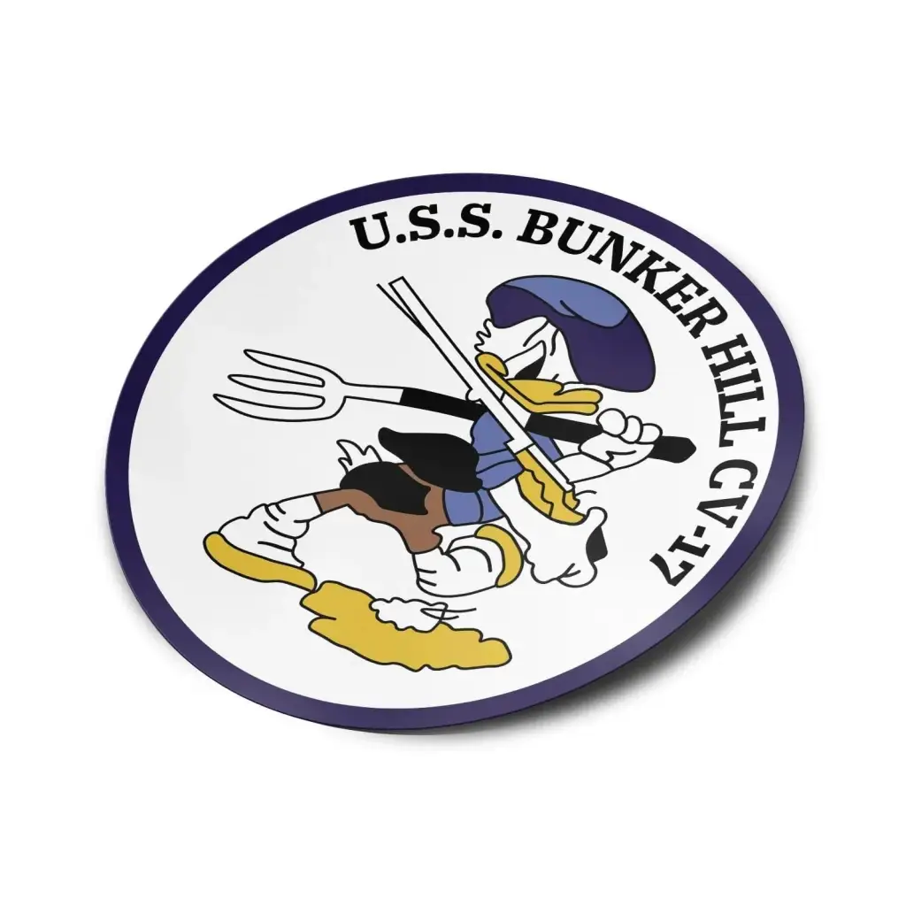 USS Bunker Hill (CV-17) Die-Cut Vinyl Sticker Decal
