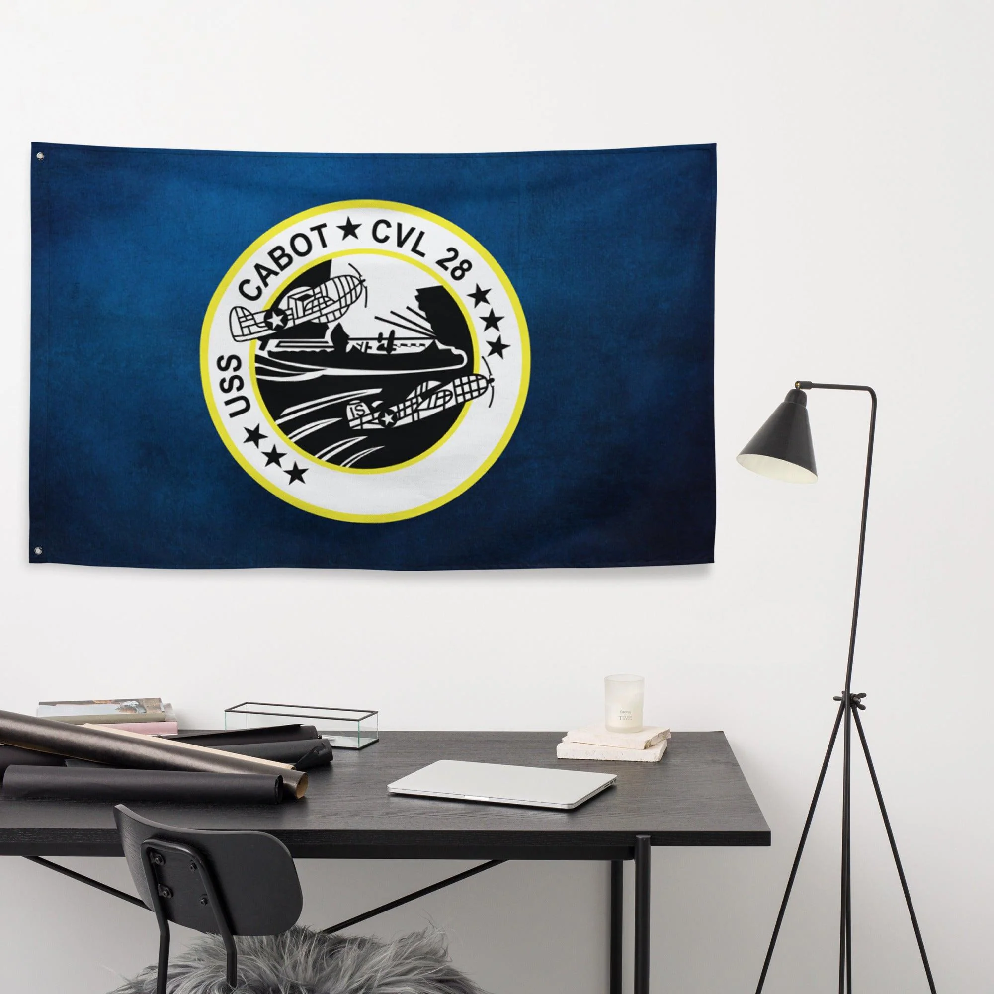 USS Cabot (CVL-28) Aircraft Carrier Flag - Image 2