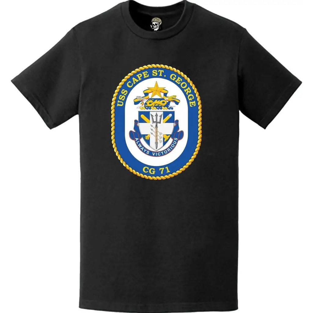USS Cape St. George (CG-71) Ship's Crest Logo T-Shirt