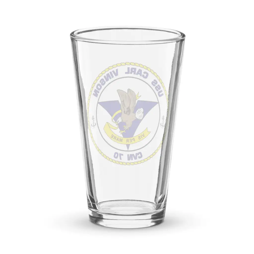 USS Carl Vinson (CVN-70) Beer Pint Glass - Image 2