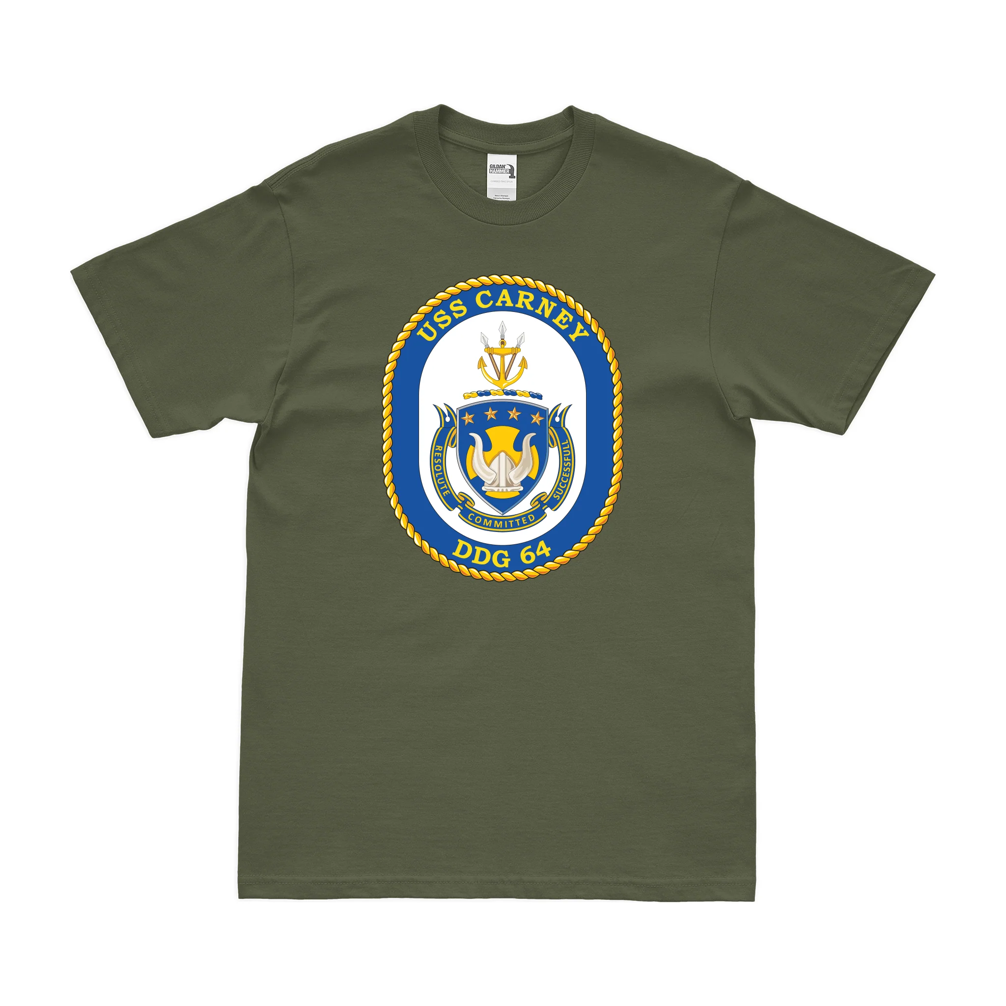USS Carney (DDG-64) Logo Emblem T-Shirt - Image 2