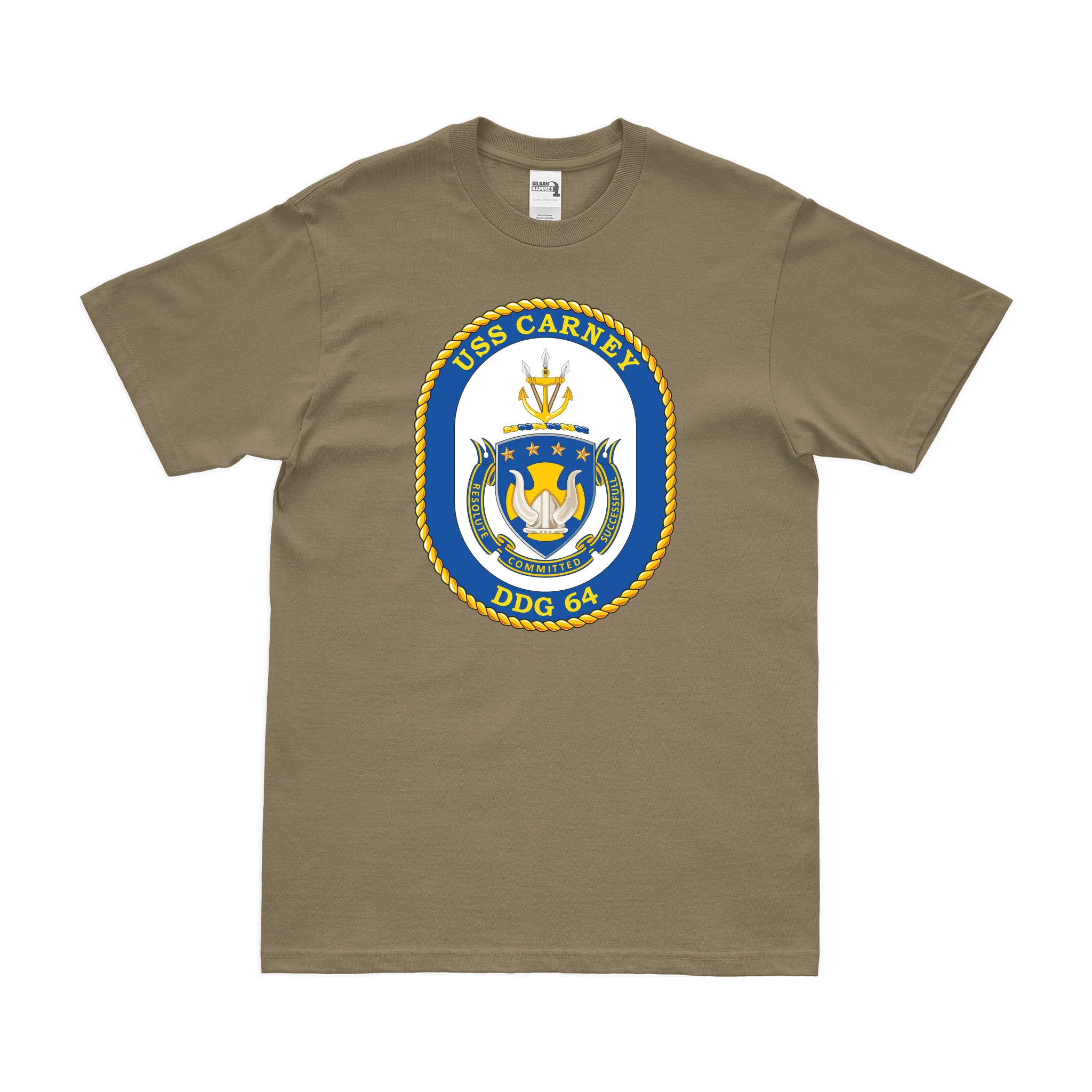 USS Carney (DDG-64) Logo Emblem T-Shirt - Image 3