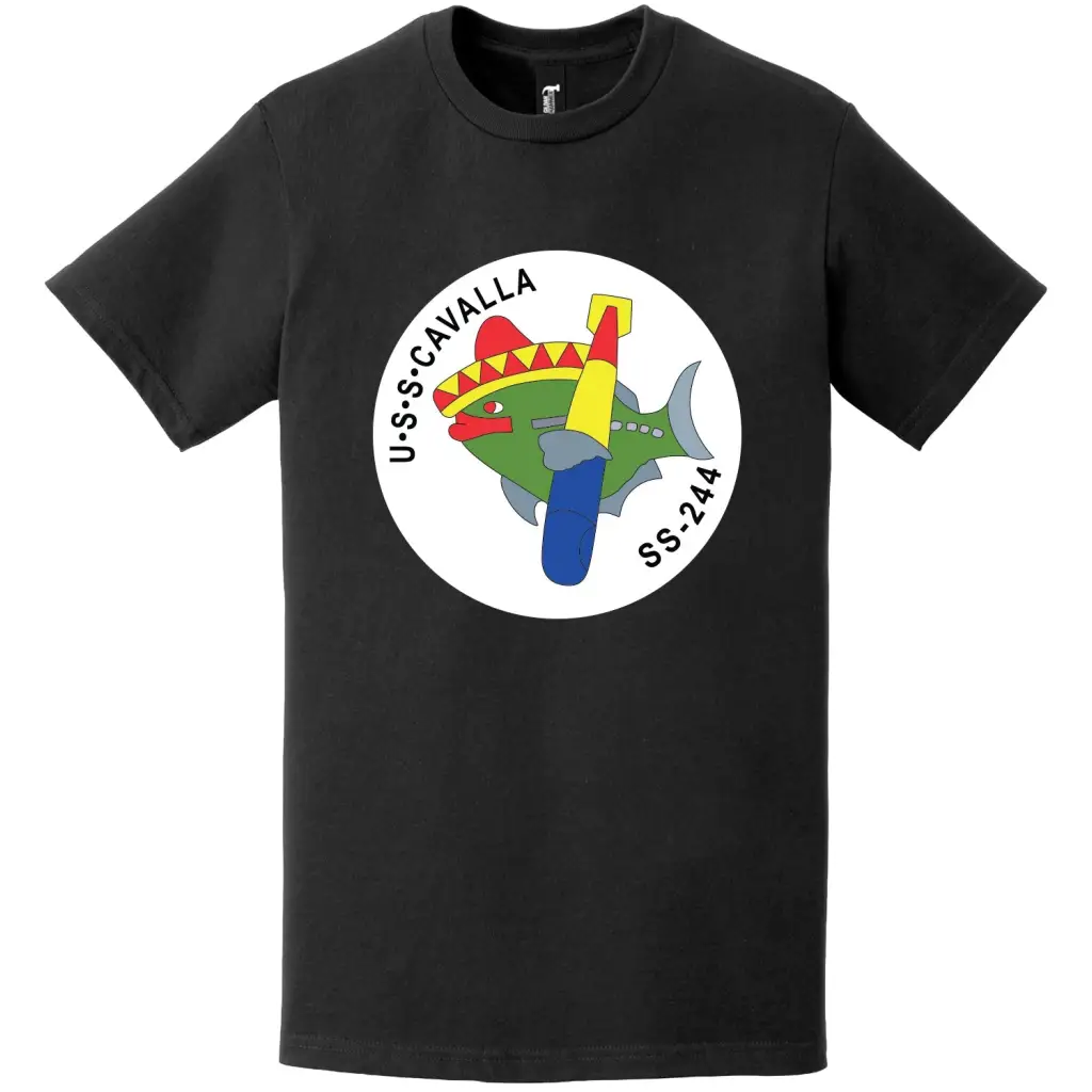 USS Cavalla (SS-244) Gato-class Submarine Logo T-Shirt