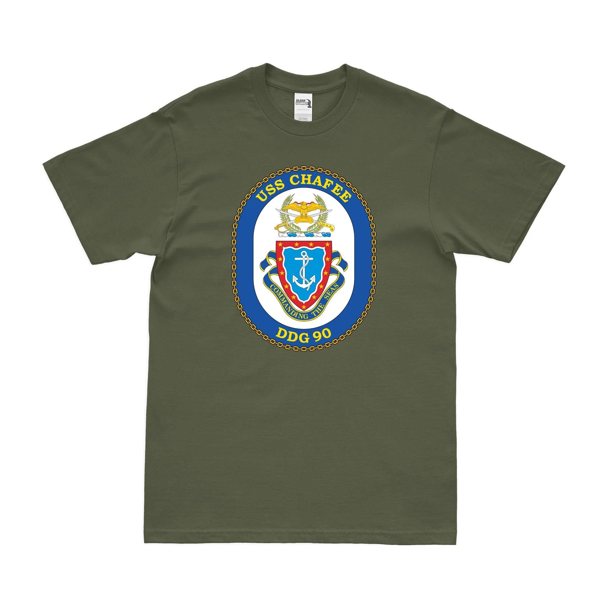 USS Chafee (DDG-90) Logo Emblem T-Shirt - Image 2