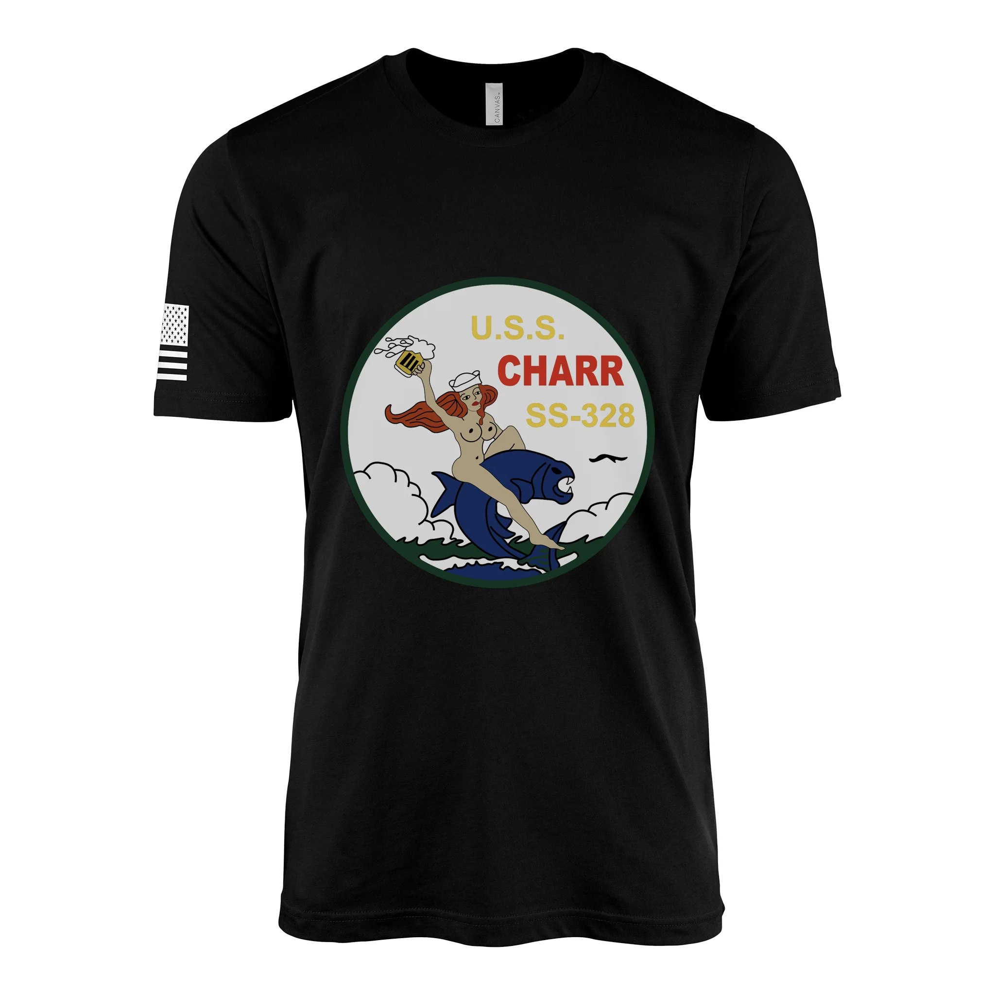 USS Charr (SS-328) Submarine T-Shirt - Image 2