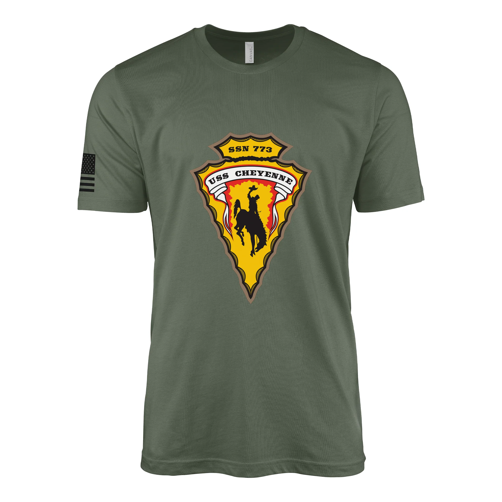 USS Cheyenne (SSN-773) Submarine T-Shirt - Image 3