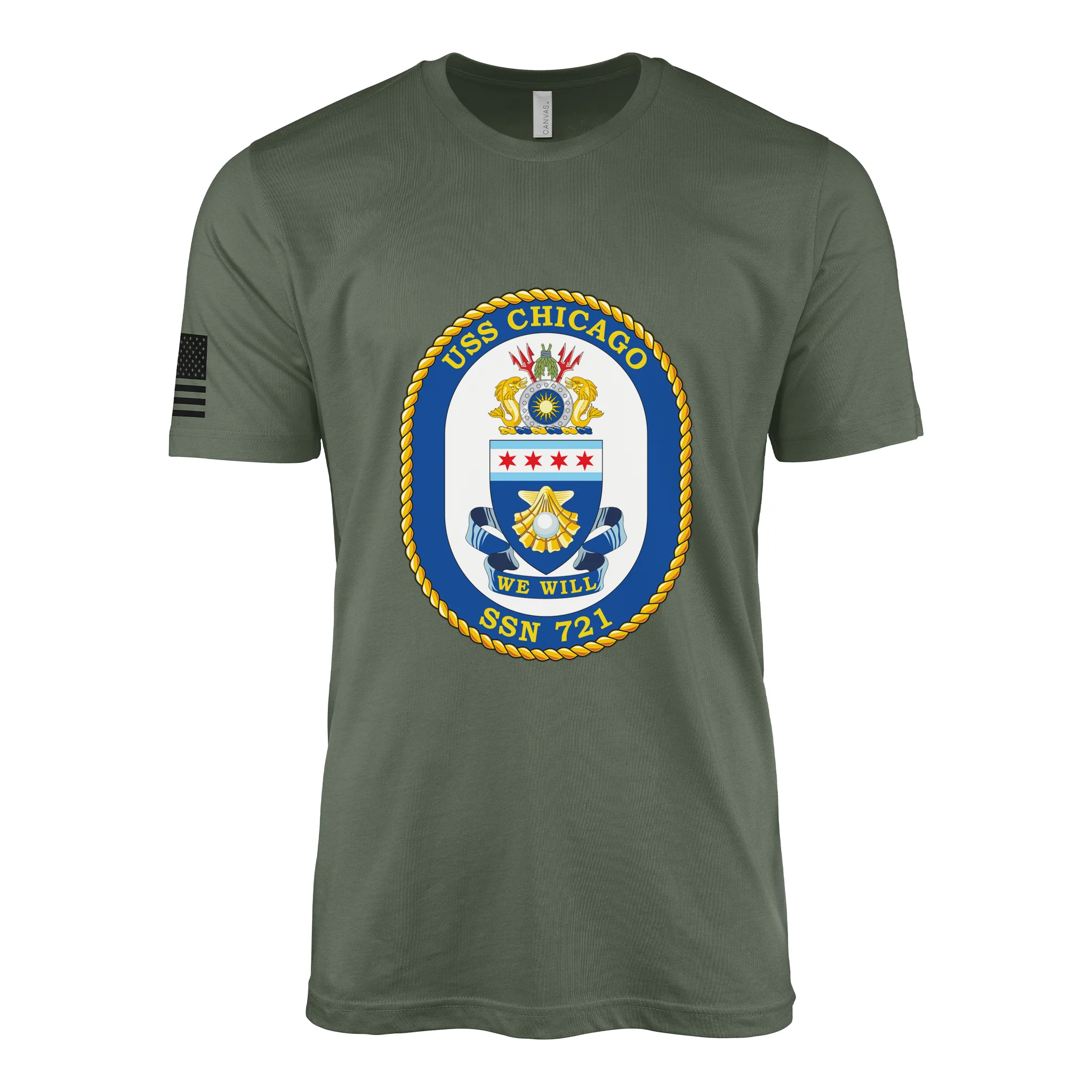 USS Chicago (SSN-721) Submarine T-Shirt - Image 3