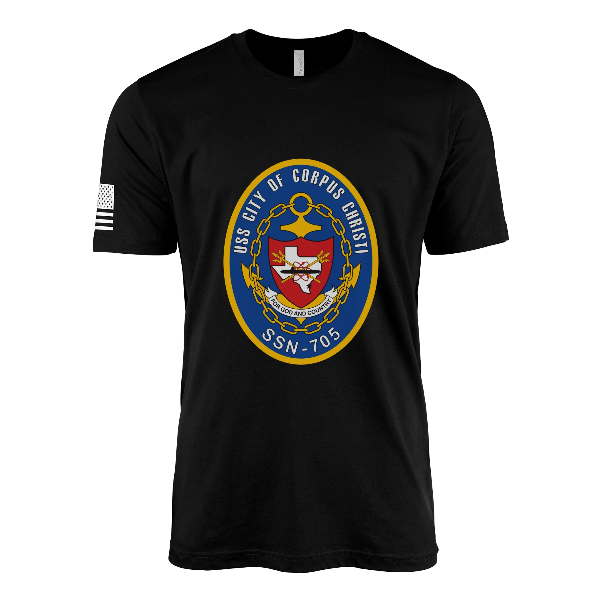 USS City of Corpus Christi (SSN-705) Submarine T-Shirt - Image 2