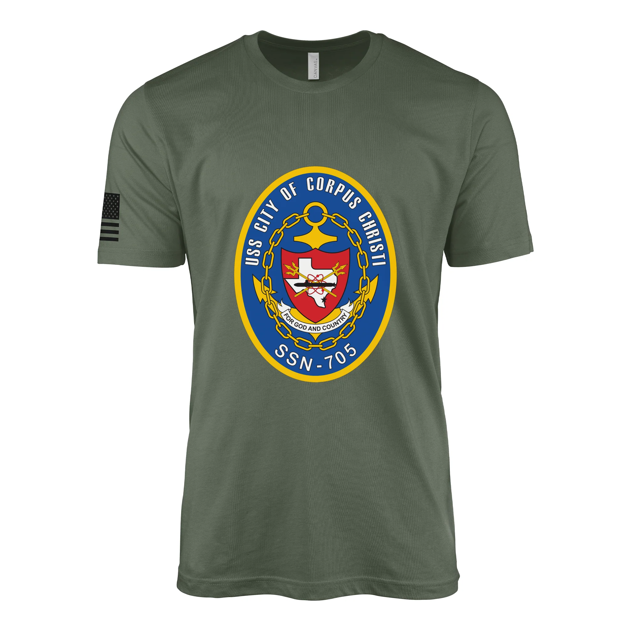 USS City of Corpus Christi (SSN-705) Submarine T-Shirt - Image 3