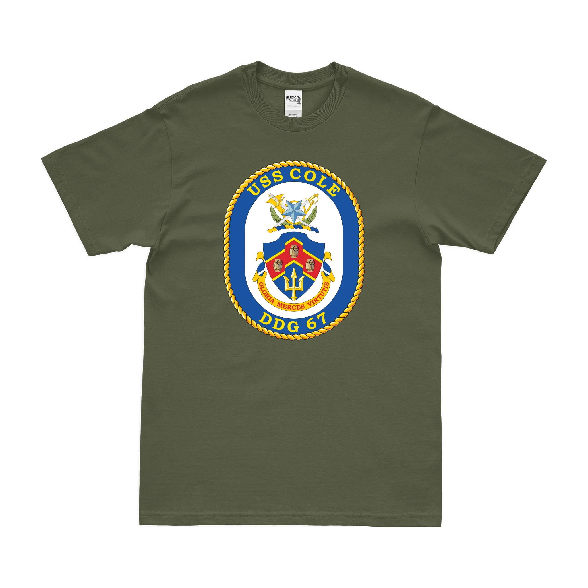 USS Cole (DDG-67) Logo Emblem T-Shirt - Image 2