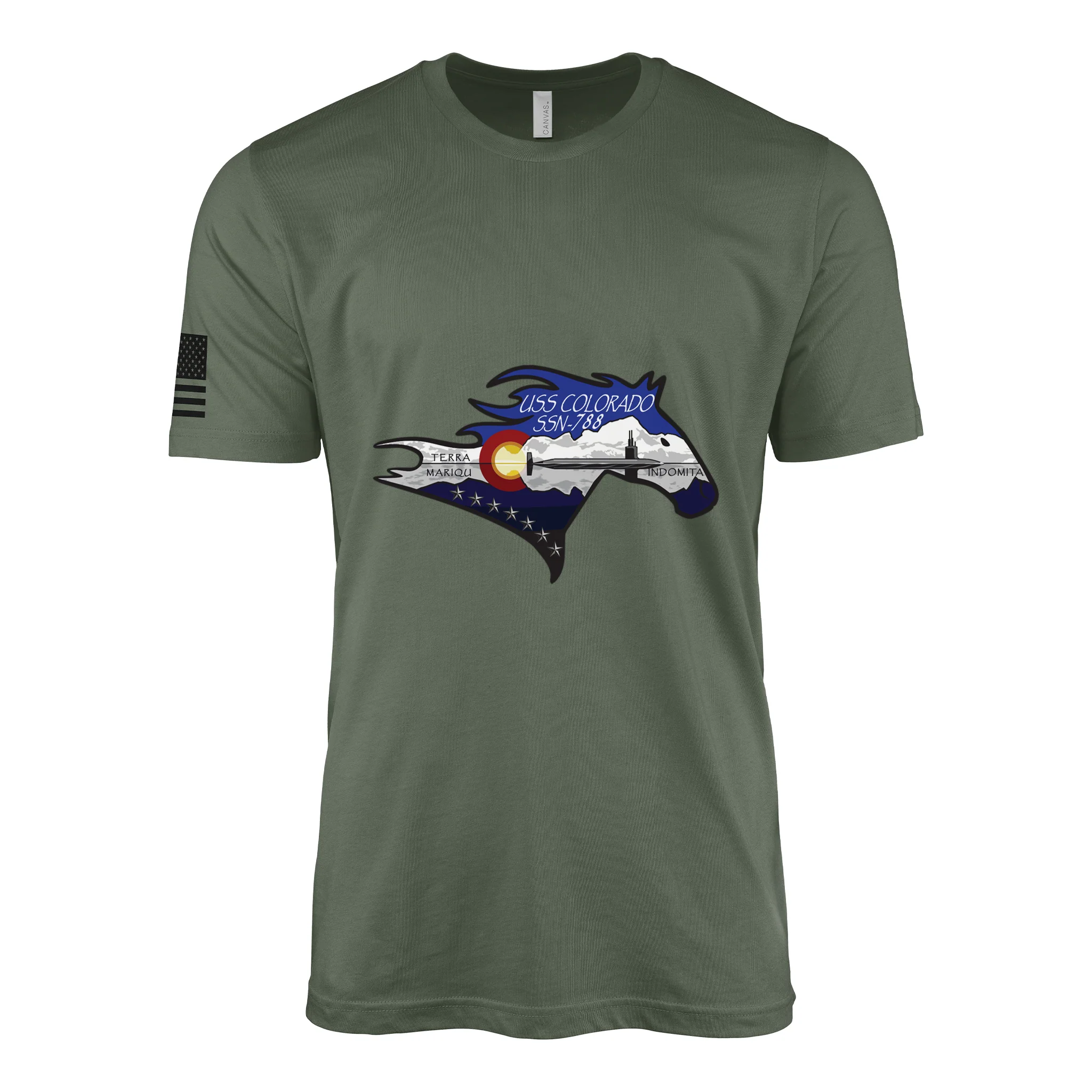 USS Colorado (SSN-788) Submarine T-Shirt - Image 3