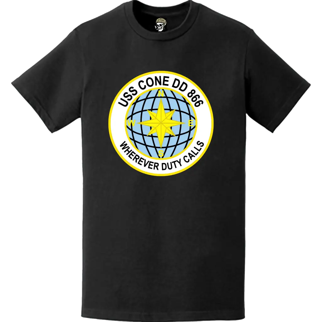 USS Cone (DD-866) Ship's Crest Logo T-Shirt