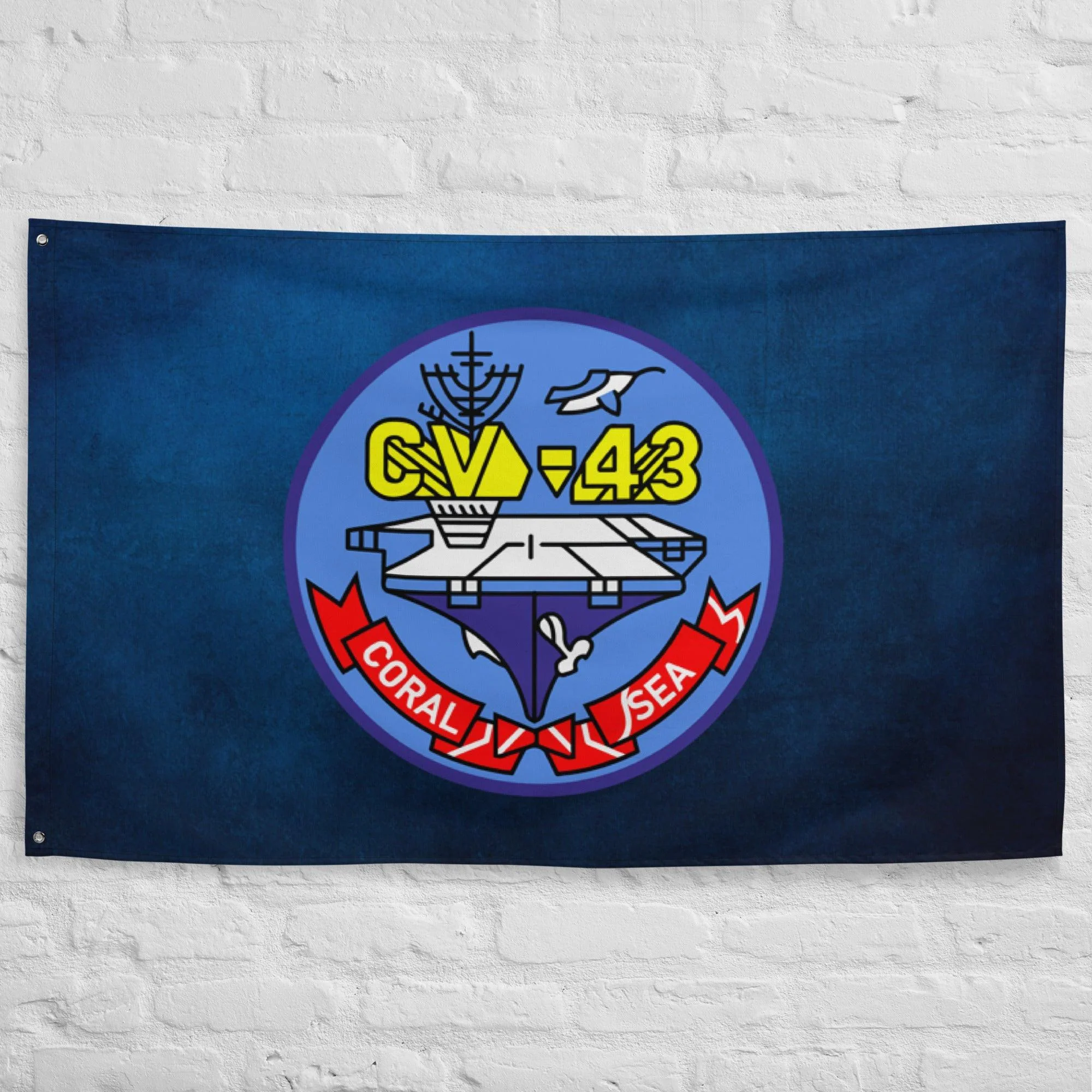 USS Coral Sea (CV-43) Logo Flag - Image 3