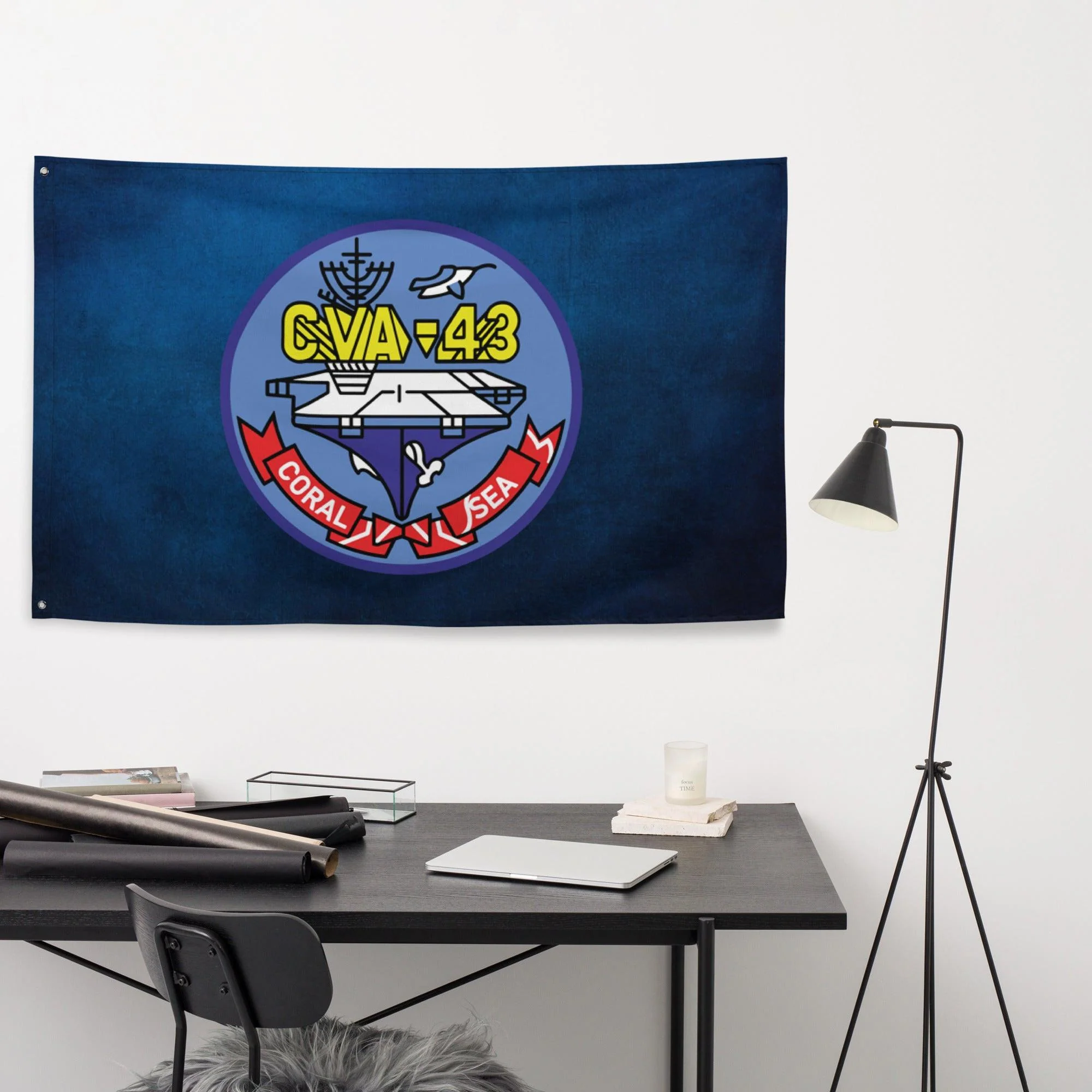 USS Coral Sea (CVA-43) Wall Flag - Image 2
