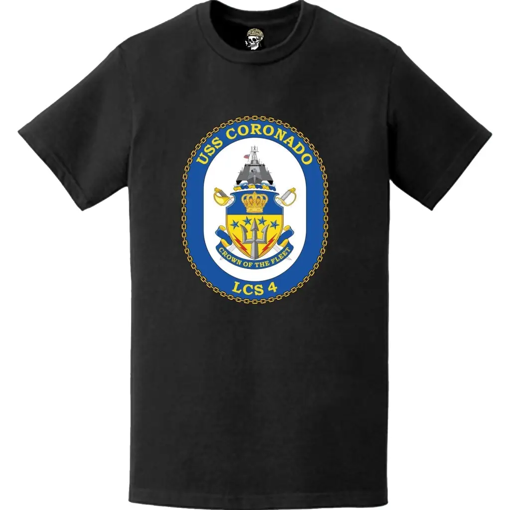 USS Coronado (LCS-4) Ship's Crest Logo Emblem T-Shirt