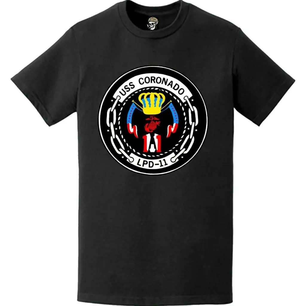 USS Coronado (LPD-11) Ship's Crest Emblem T-Shirt