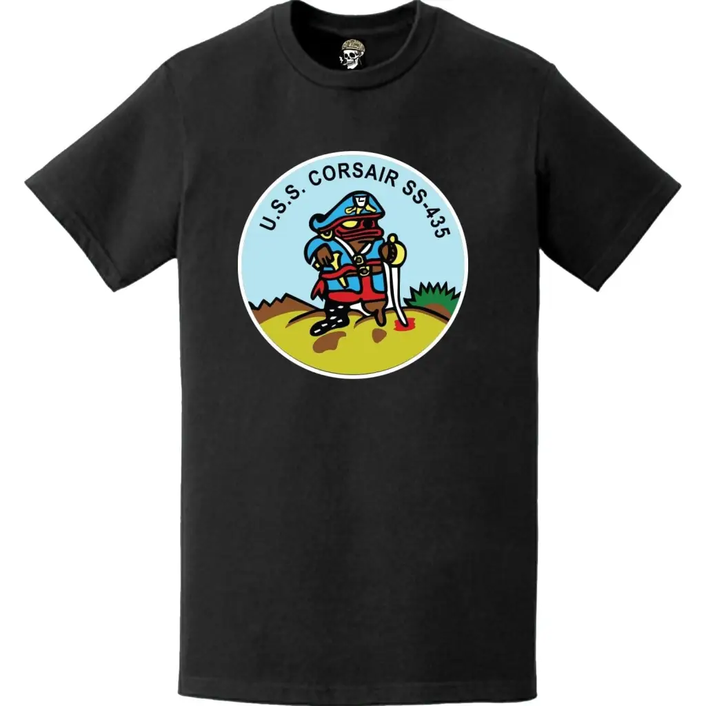USS Corsair (SS-435) Submarine Logo Emblem Crest T-Shirt