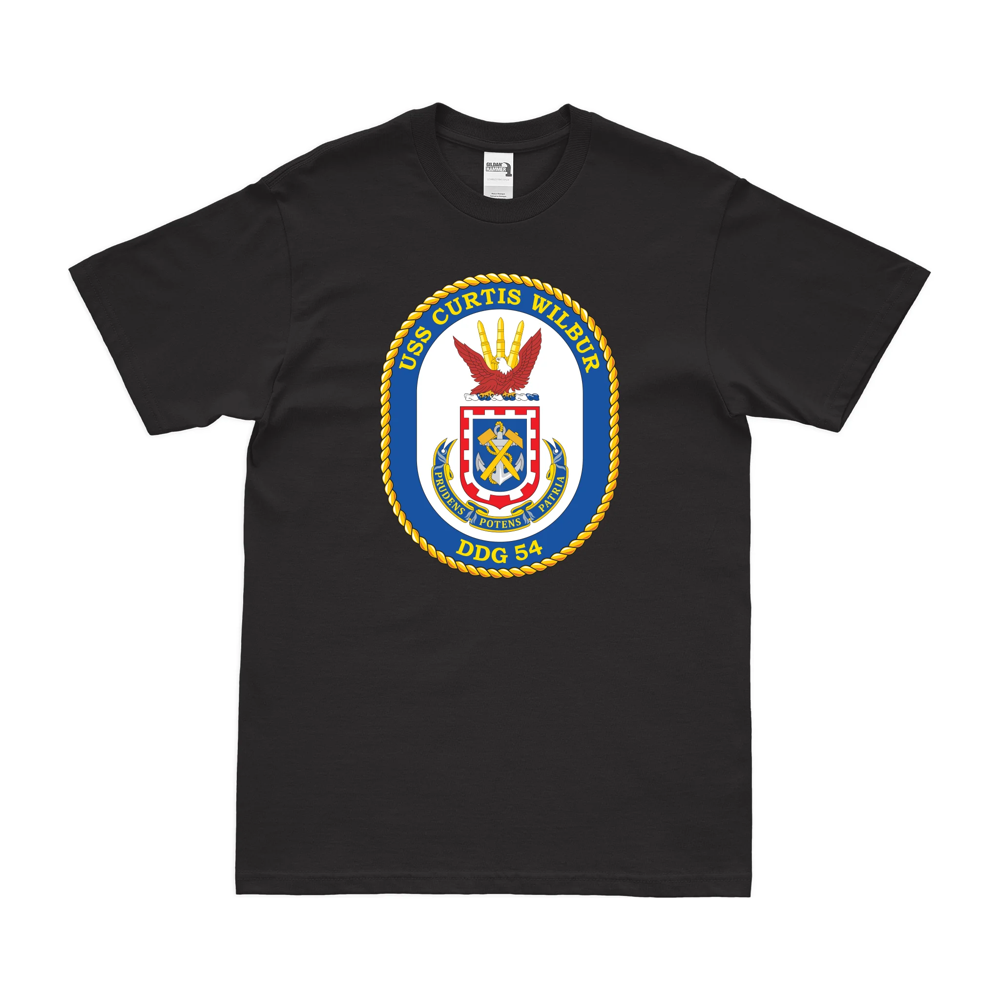 USS Curtis Wilbur (DDG-54) Logo Emblem T-Shirt