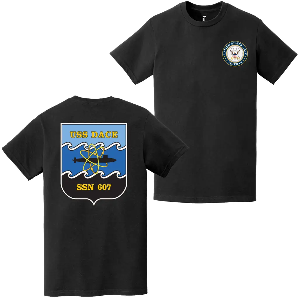 USS Dace (SSN-607) U.S. Navy Veteran T-Shirt