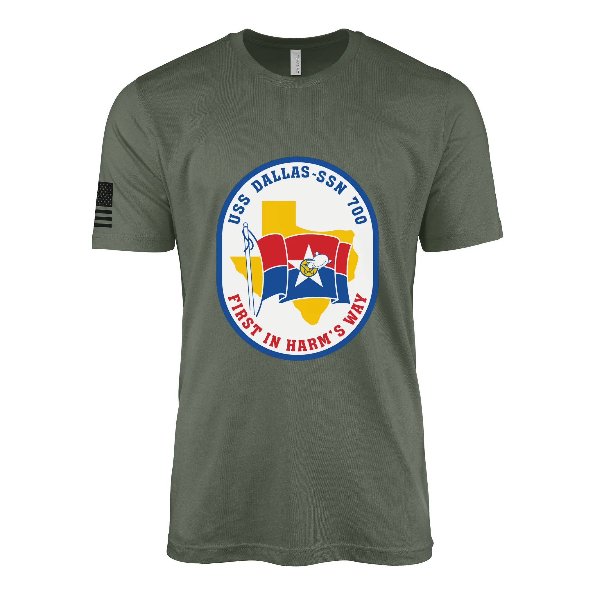 USS Dallas (SSN-700) Submarine T-Shirt - Image 3