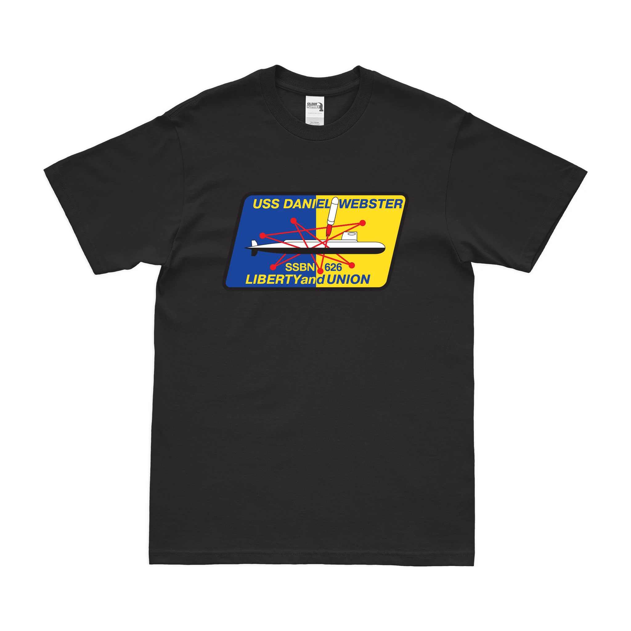 USS Daniel Webster (SSBN-626) Ballistic-Missile Submarine T-Shirt